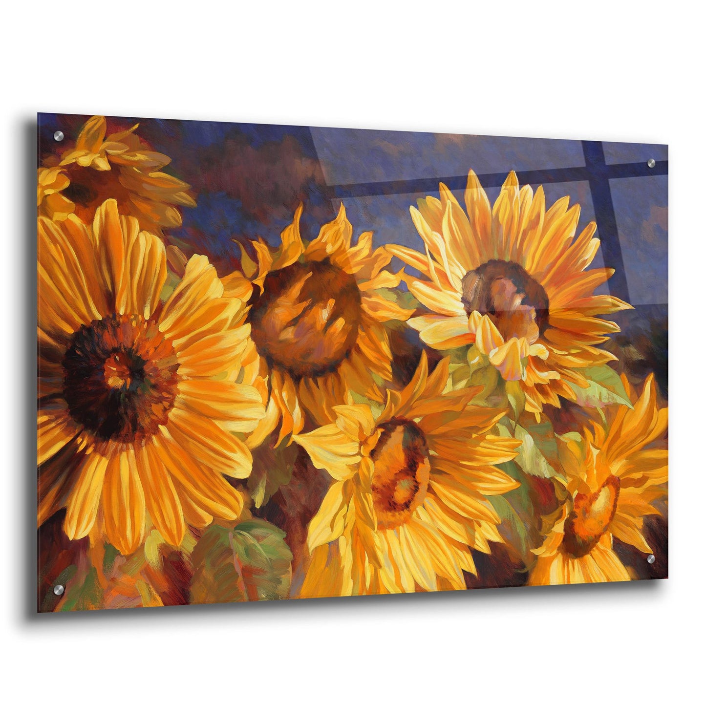 Epic Art ' Sunflower' by Emma Styles, Acrylic Glass Wall Art,36x24