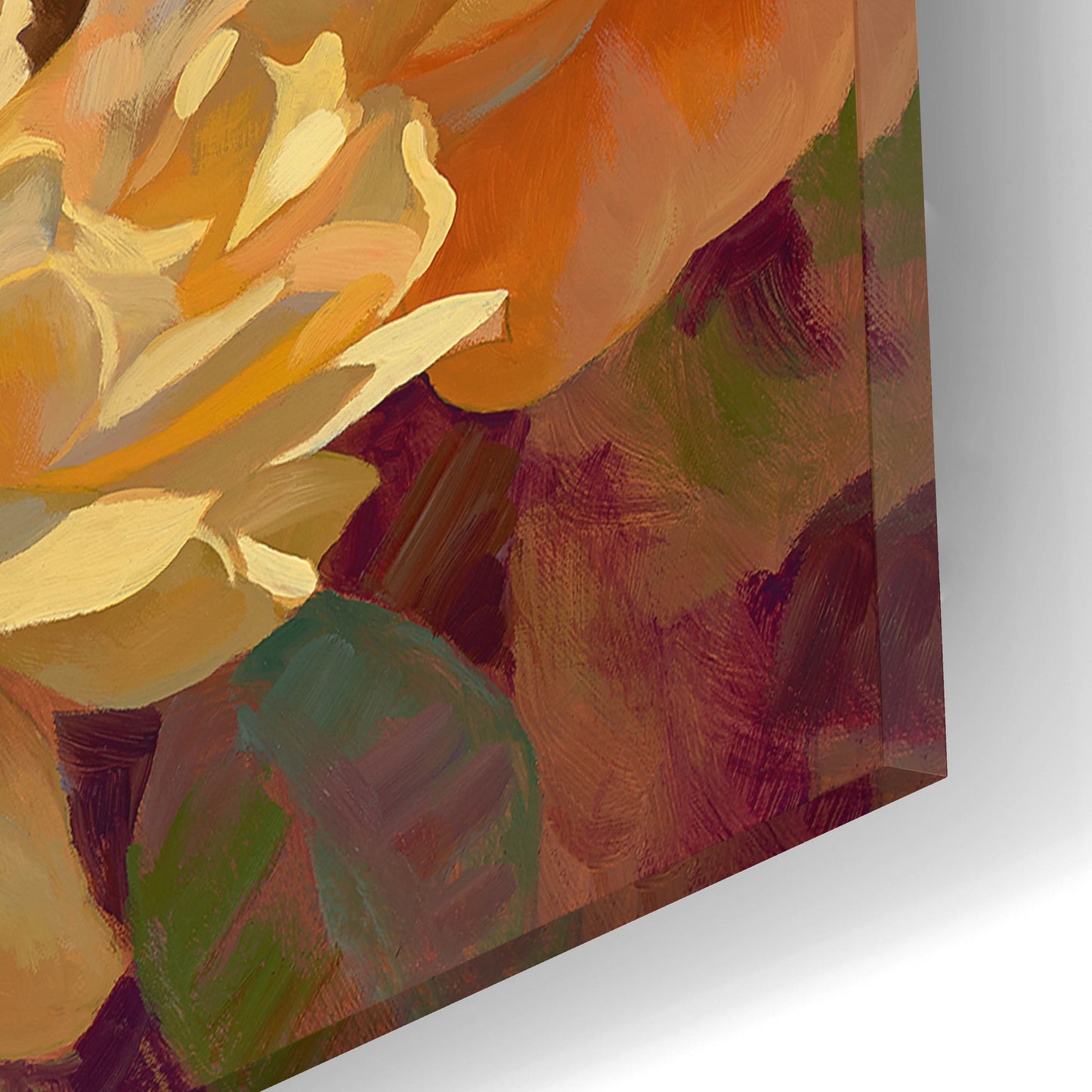 Epic Art ' Golden Glow' by Emma Styles, Acrylic Glass Wall Art,16x12