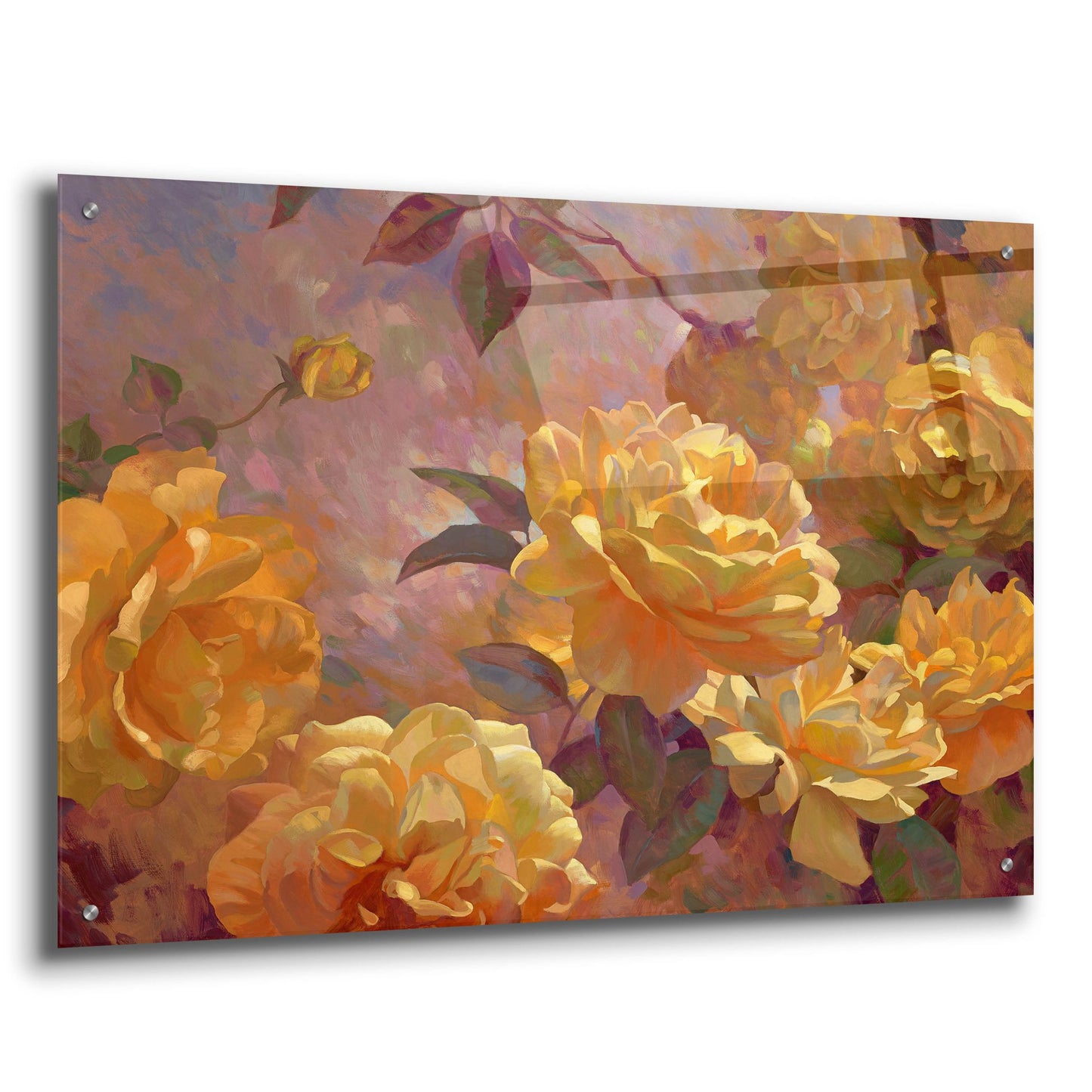 Epic Art ' Golden Glow' by Emma Styles, Acrylic Glass Wall Art,36x24