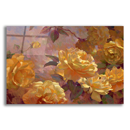 Epic Art ' Golden Glow' by Emma Styles, Acrylic Glass Wall Art