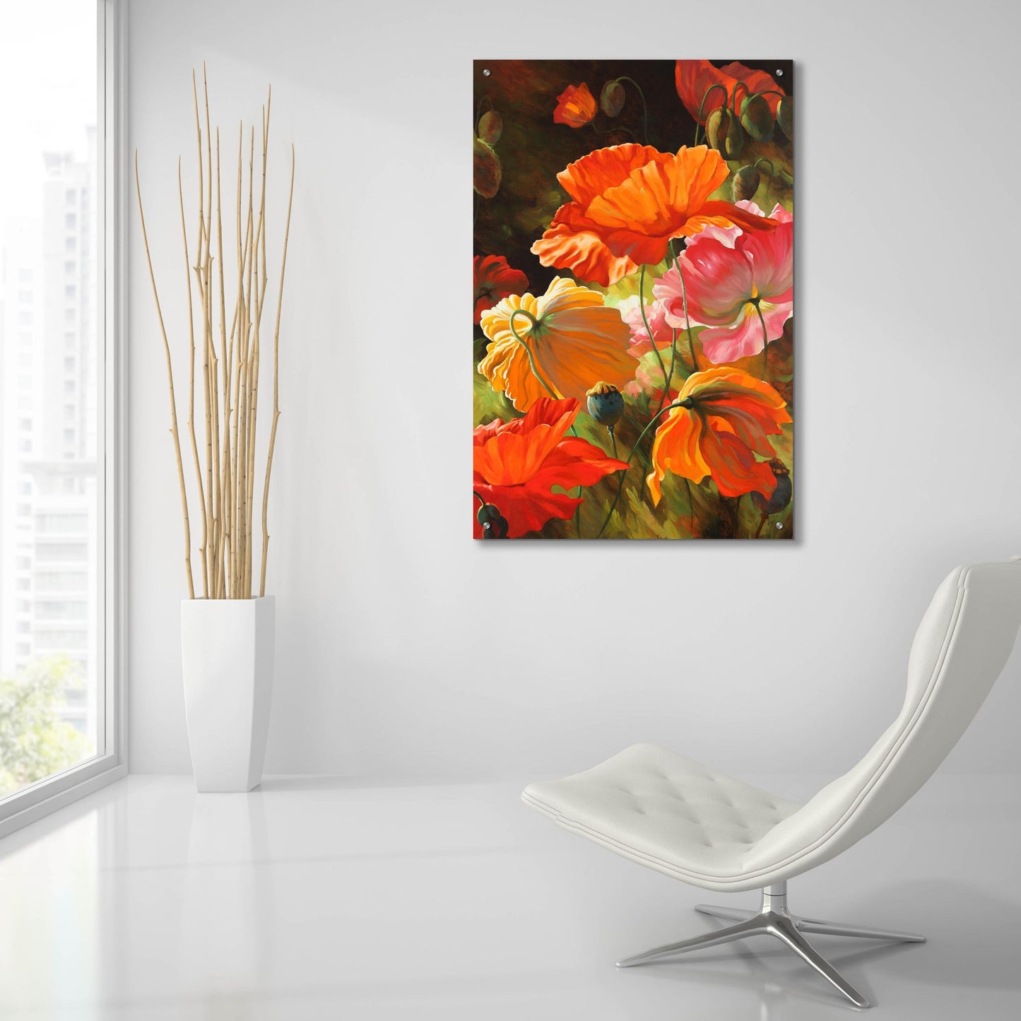 Epic Art ' Springtime Blossoms' by Emma Styles, Acrylic Glass Wall Art,24x36