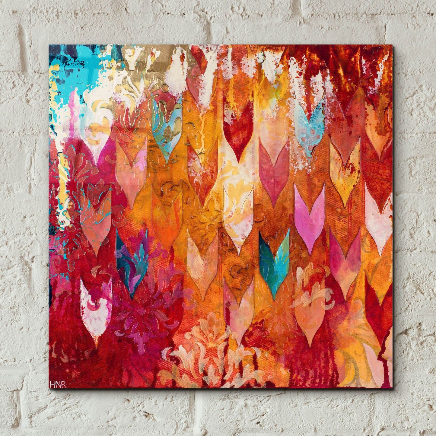 Epic Art ' Love Falls From The Sky' by Heather Noel Robinson, Acrylic Glass Wall Art,12x12