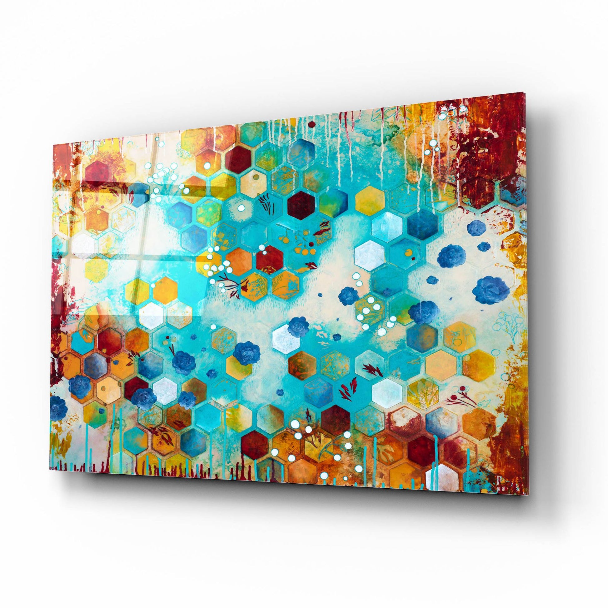 Epic Art ' Scattered' by Heather Noel Robinson, Acrylic Glass Wall Art,16x12