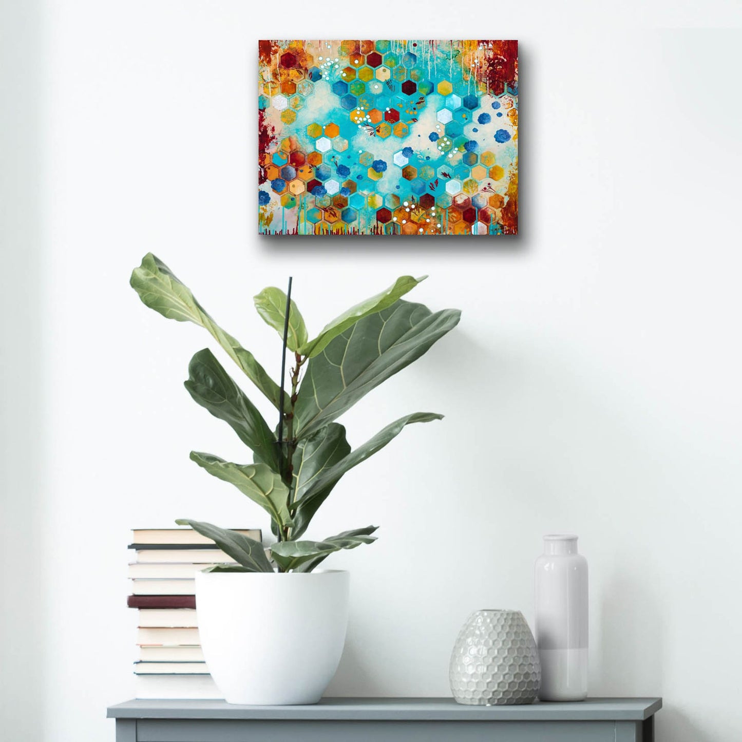 Epic Art ' Scattered' by Heather Noel Robinson, Acrylic Glass Wall Art,16x12