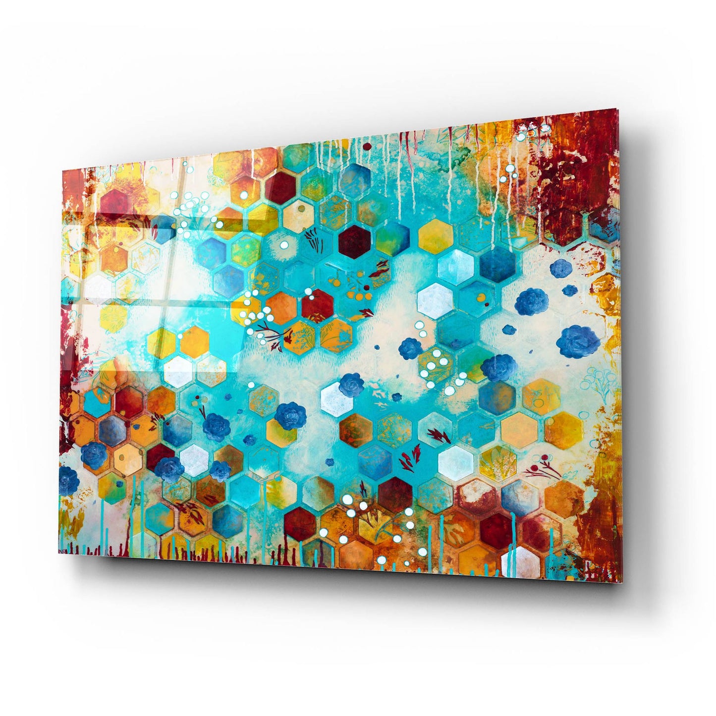 Epic Art ' Scattered' by Heather Noel Robinson, Acrylic Glass Wall Art,24x16