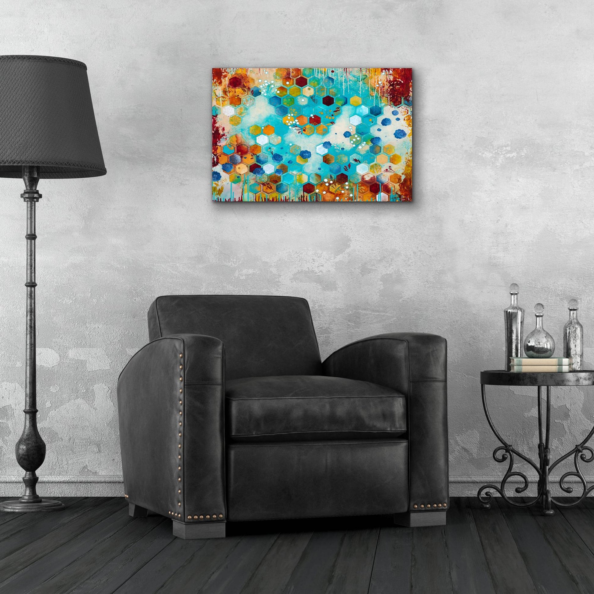 Epic Art ' Scattered' by Heather Noel Robinson, Acrylic Glass Wall Art,24x16