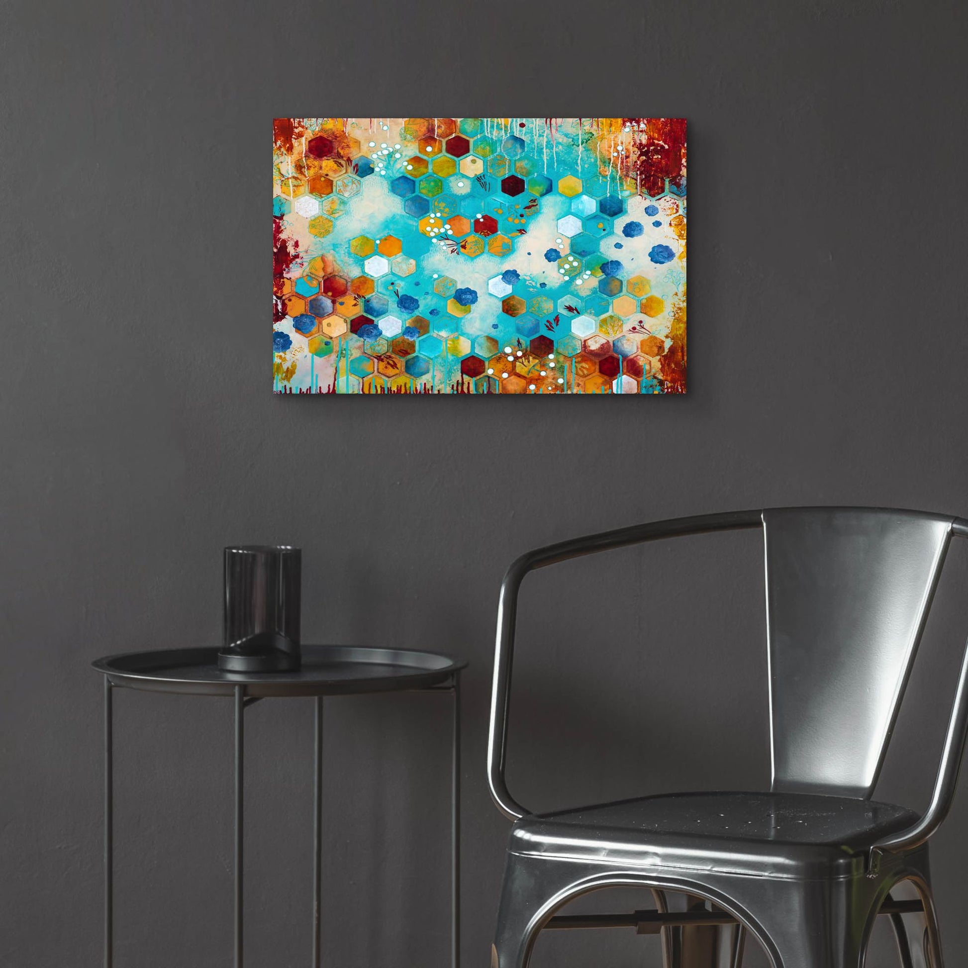 Epic Art ' Scattered' by Heather Noel Robinson, Acrylic Glass Wall Art,24x16