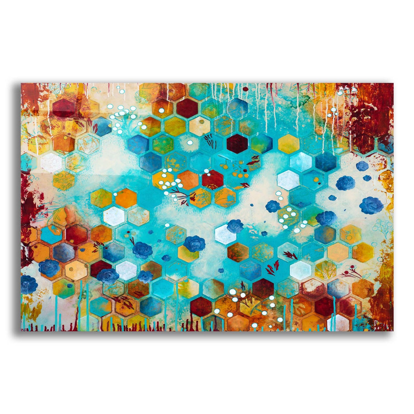 Epic Art ' Scattered' by Heather Noel Robinson, Acrylic Glass Wall Art,24x16