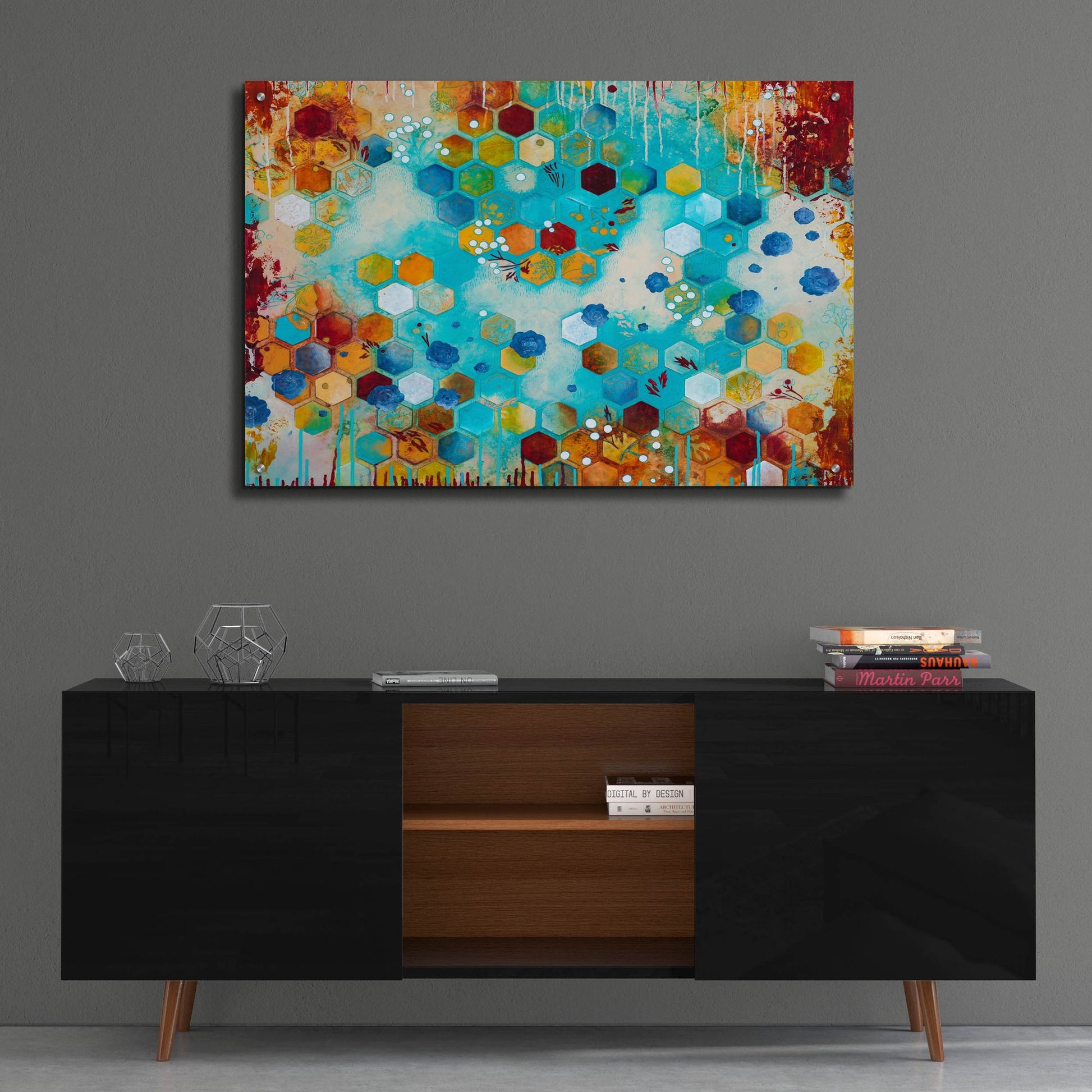 Epic Art ' Scattered' by Heather Noel Robinson, Acrylic Glass Wall Art,36x24