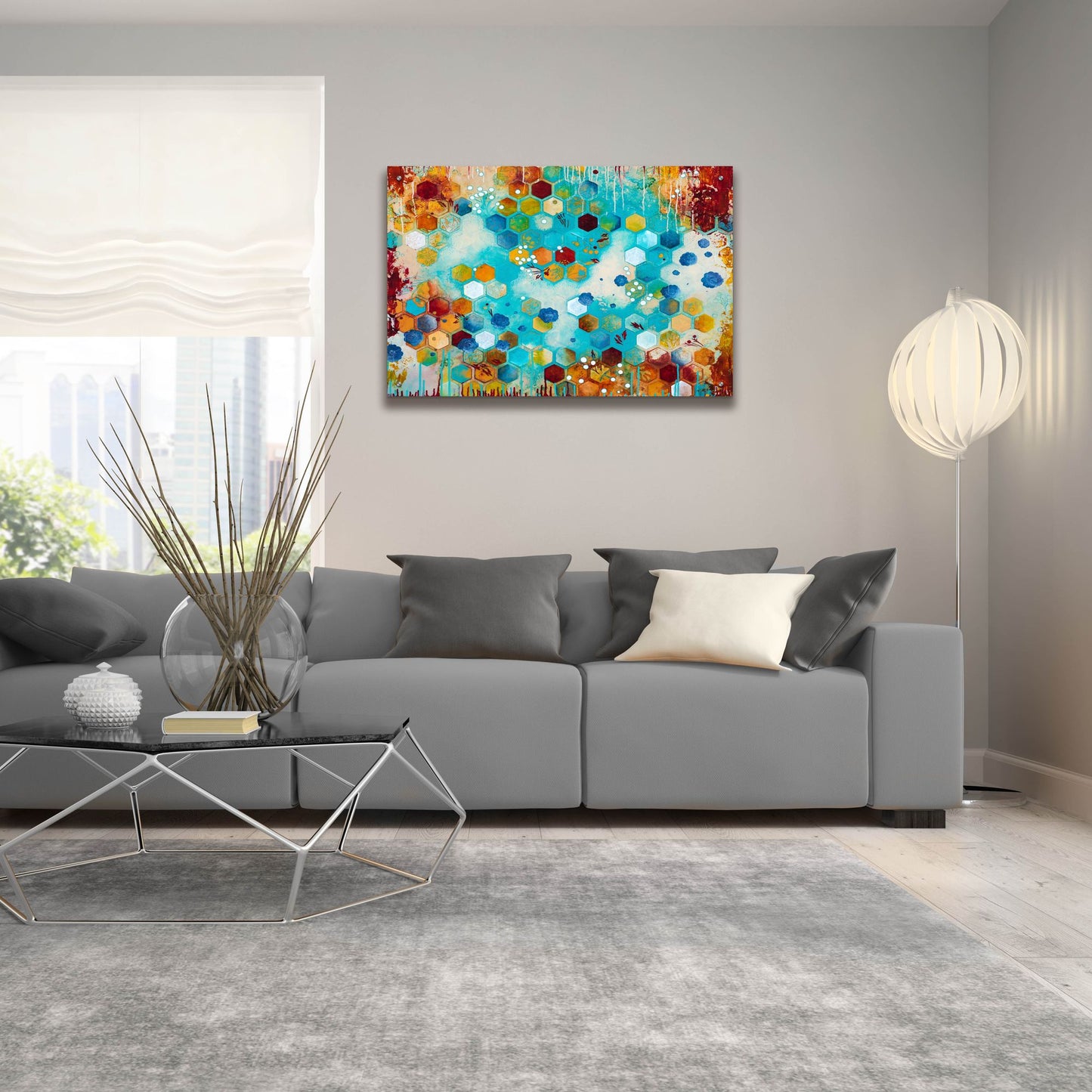 Epic Art ' Scattered' by Heather Noel Robinson, Acrylic Glass Wall Art,36x24