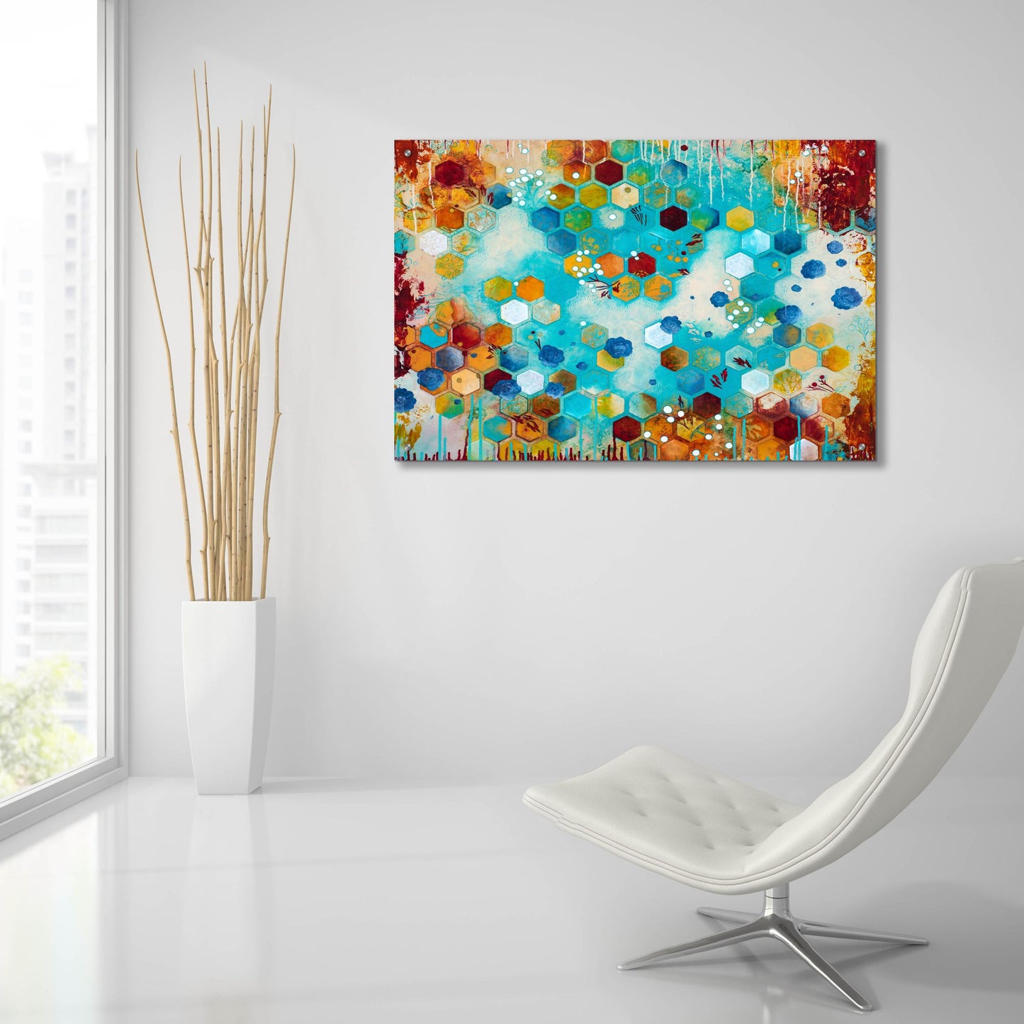 Epic Art ' Scattered' by Heather Noel Robinson, Acrylic Glass Wall Art,36x24