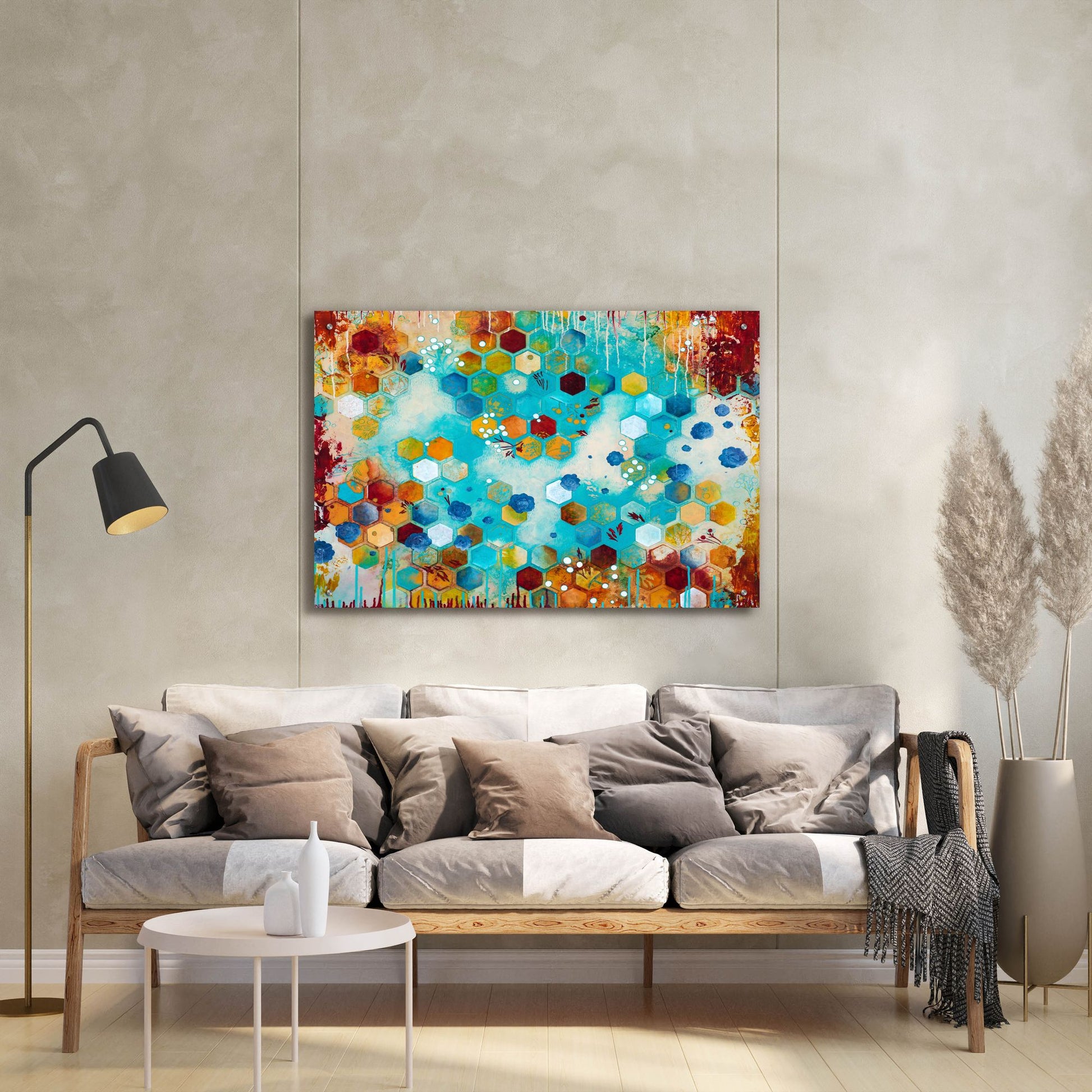 Epic Art ' Scattered' by Heather Noel Robinson, Acrylic Glass Wall Art,36x24