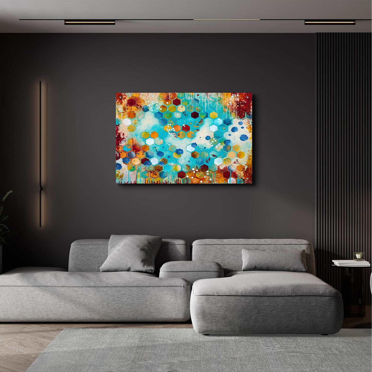 Epic Art ' Scattered' by Heather Noel Robinson, Acrylic Glass Wall Art,36x24