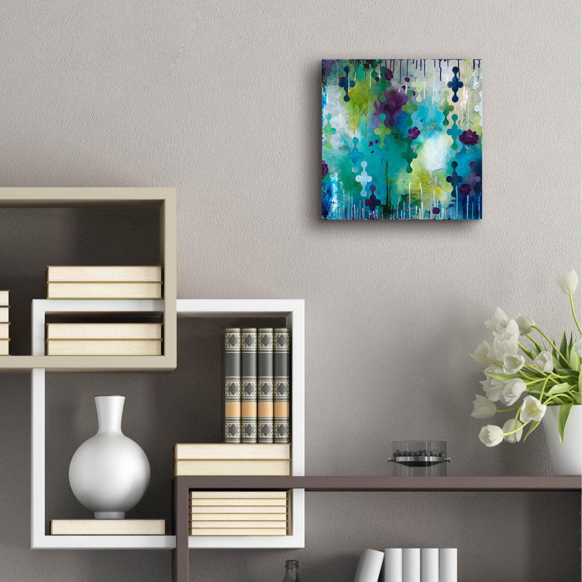 Epic Art ' Seafoam Storm One' by Heather Noel Robinson, Acrylic Glass Wall Art,12x12