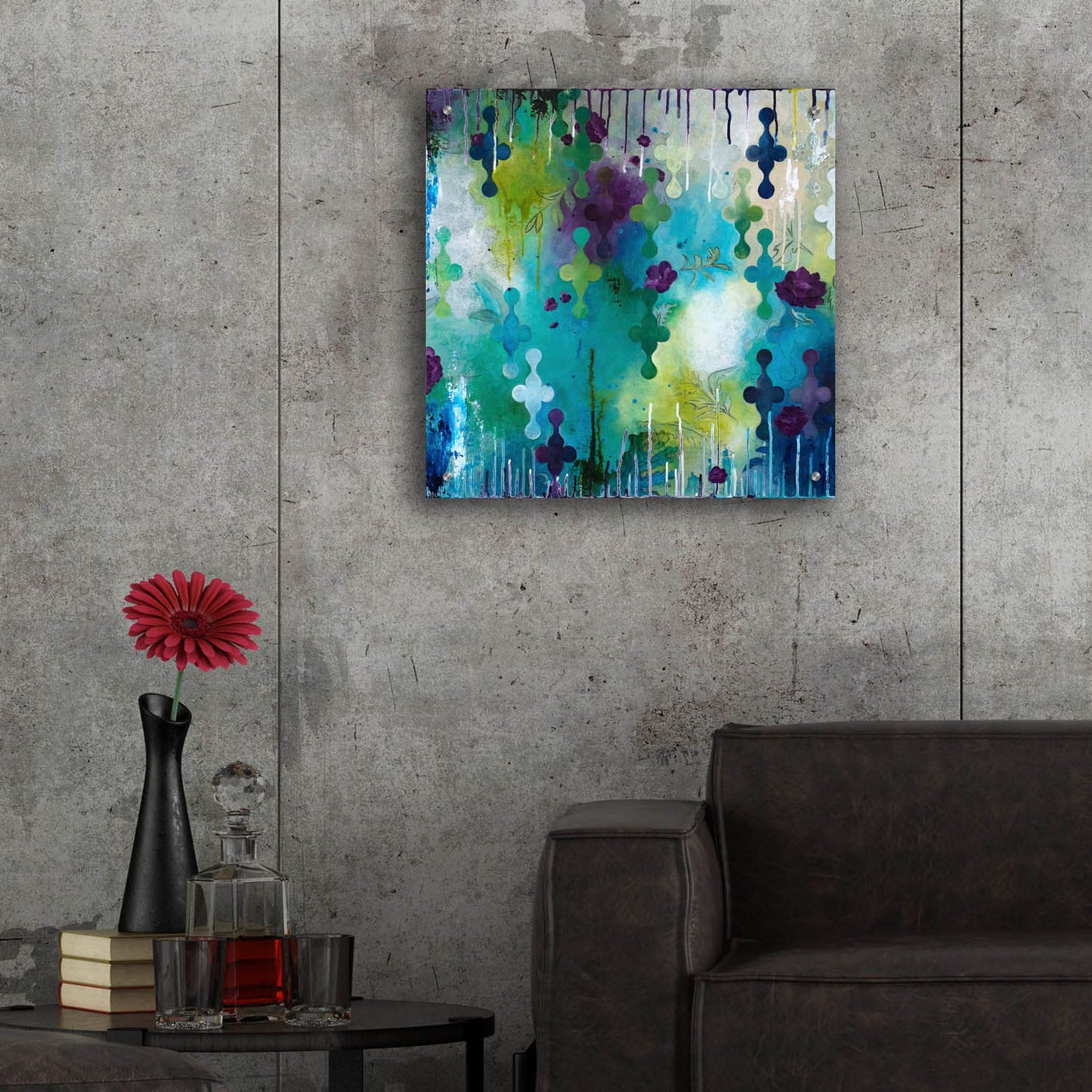 Epic Art ' Seafoam Storm One' by Heather Noel Robinson, Acrylic Glass Wall Art,24x24