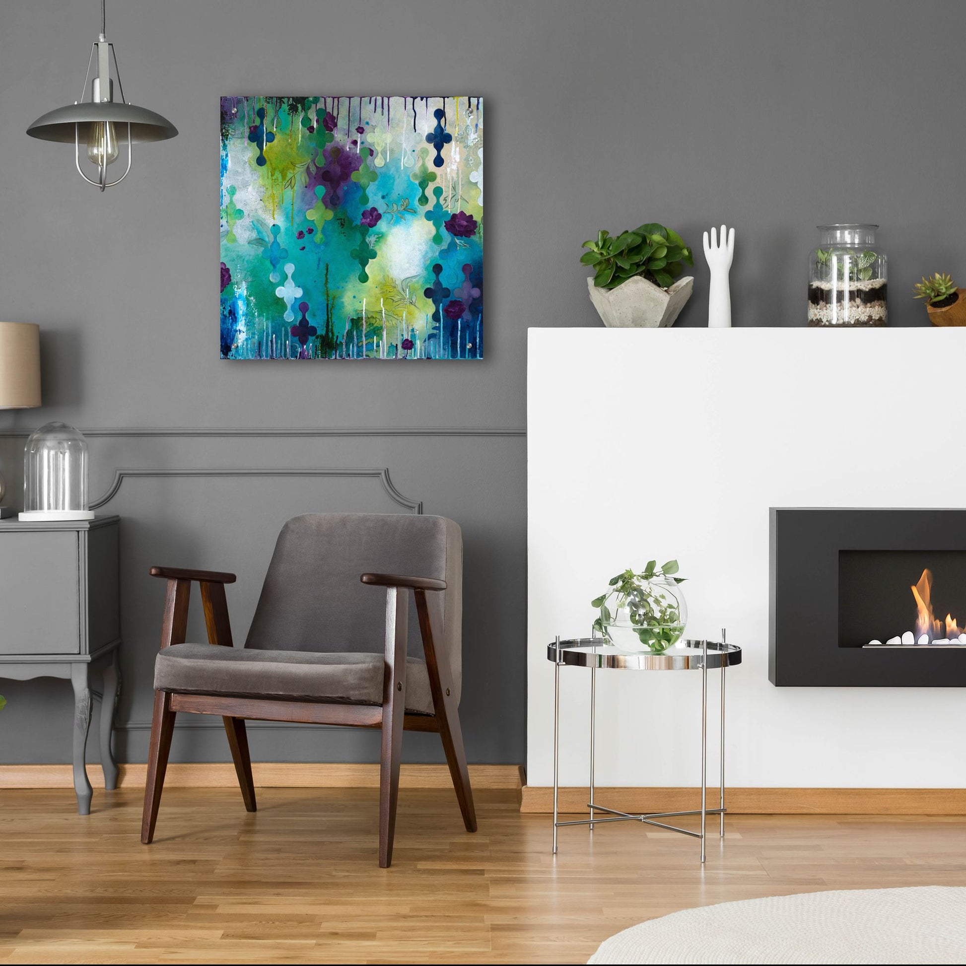 Epic Art ' Seafoam Storm One' by Heather Noel Robinson, Acrylic Glass Wall Art,24x24