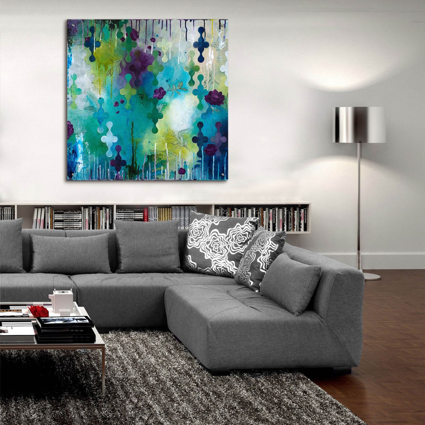 Epic Art ' Seafoam Storm One' by Heather Noel Robinson, Acrylic Glass Wall Art,36x36