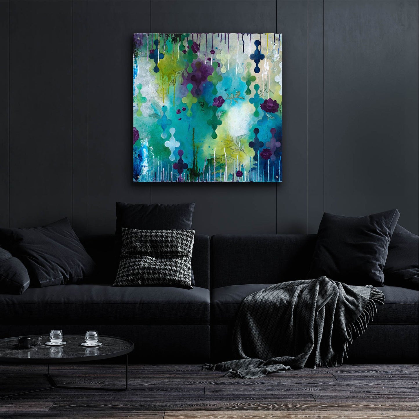 Epic Art ' Seafoam Storm One' by Heather Noel Robinson, Acrylic Glass Wall Art,36x36