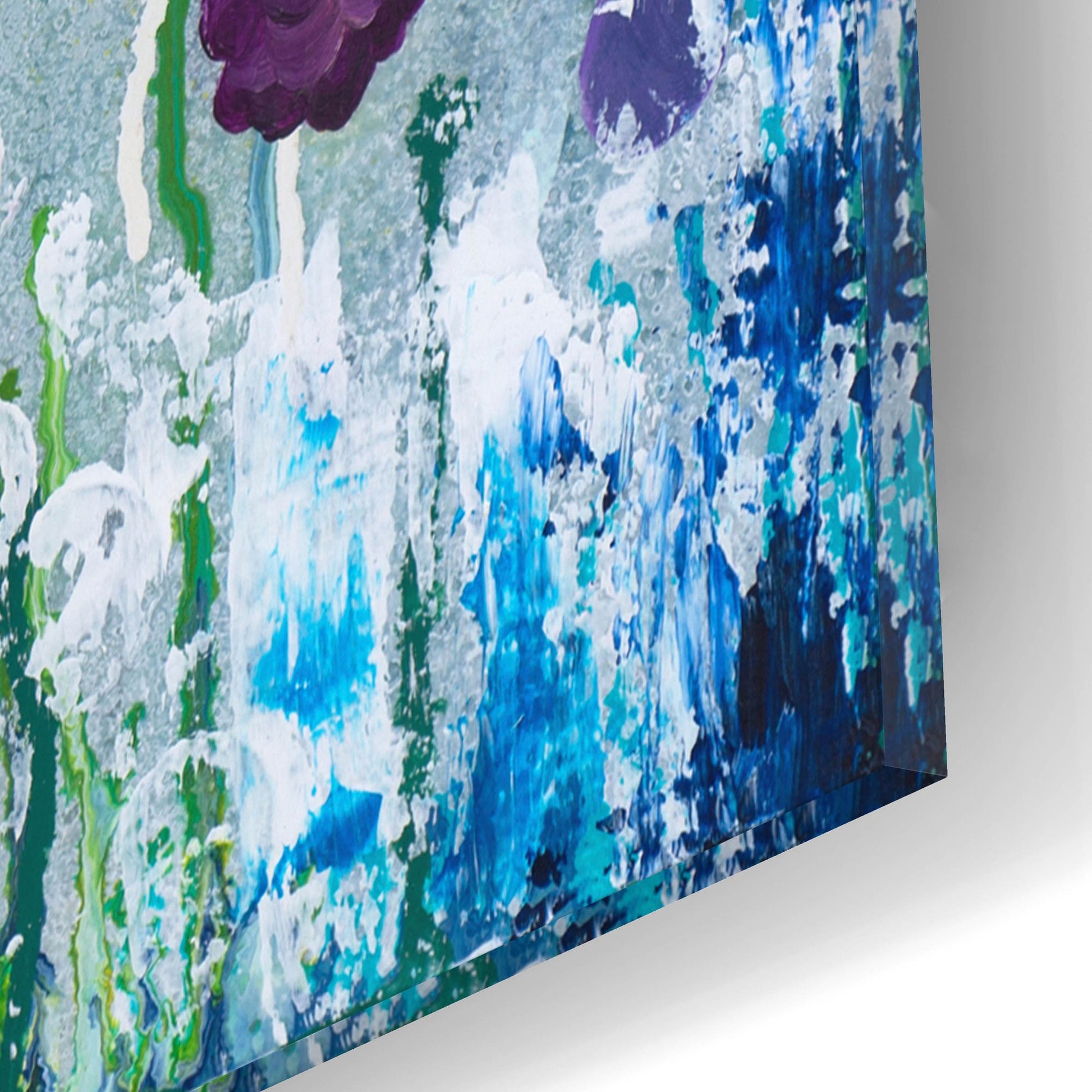 Epic Art ' Seafoam Storm Two' by Heather Noel Robinson, Acrylic Glass Wall Art,12x12