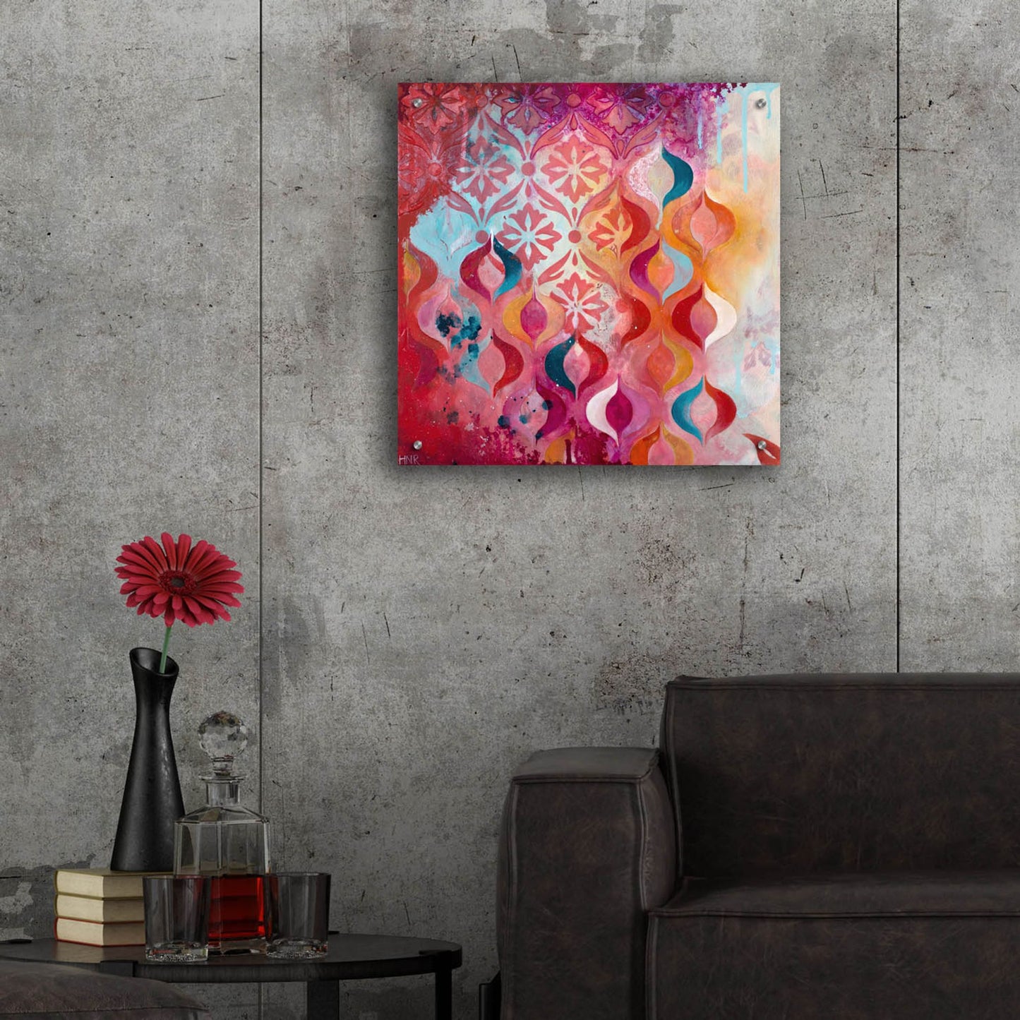 Epic Art ' Sweet Hot' by Heather Noel Robinson, Acrylic Glass Wall Art,24x24