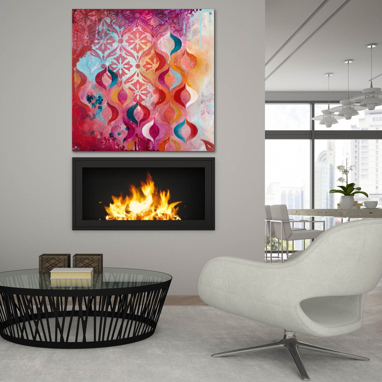 Epic Art ' Sweet Hot' by Heather Noel Robinson, Acrylic Glass Wall Art,36x36