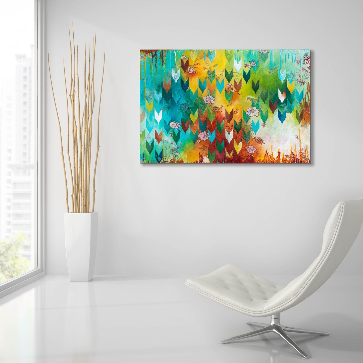 Epic Art ' The Key to Happiness' by Heather Noel Robinson, Acrylic Glass Wall Art,36x24