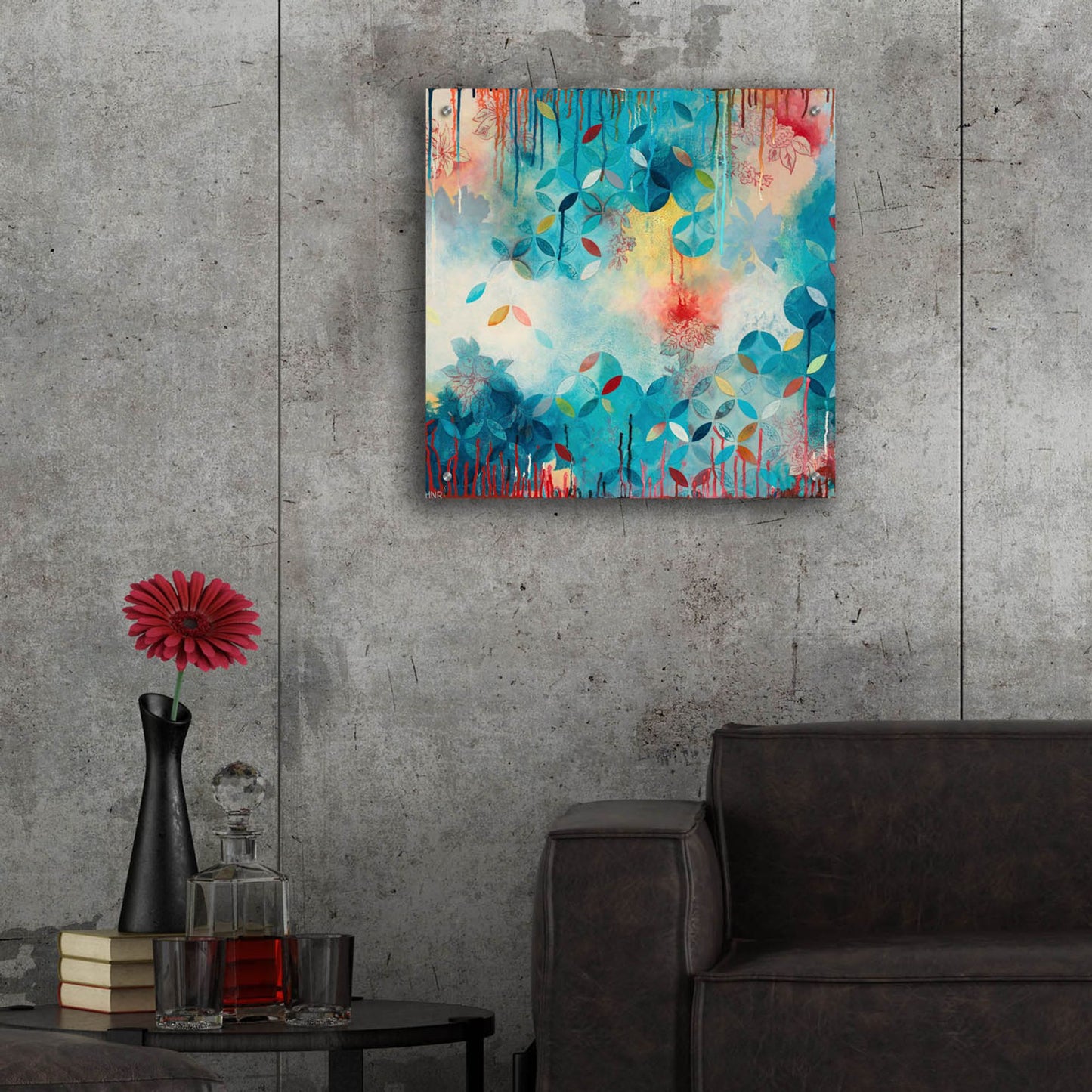 Epic Art ' Tranquil Eden 1' by Heather Noel Robinson, Acrylic Glass Wall Art,24x24