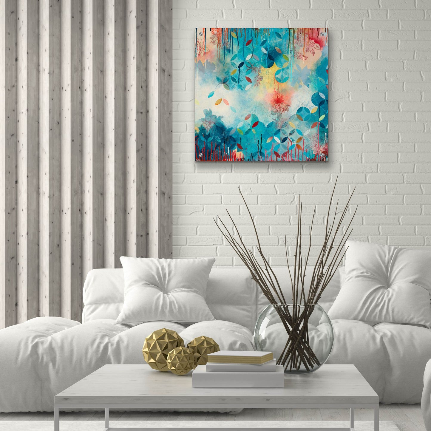 Epic Art ' Tranquil Eden 1' by Heather Noel Robinson, Acrylic Glass Wall Art,24x24