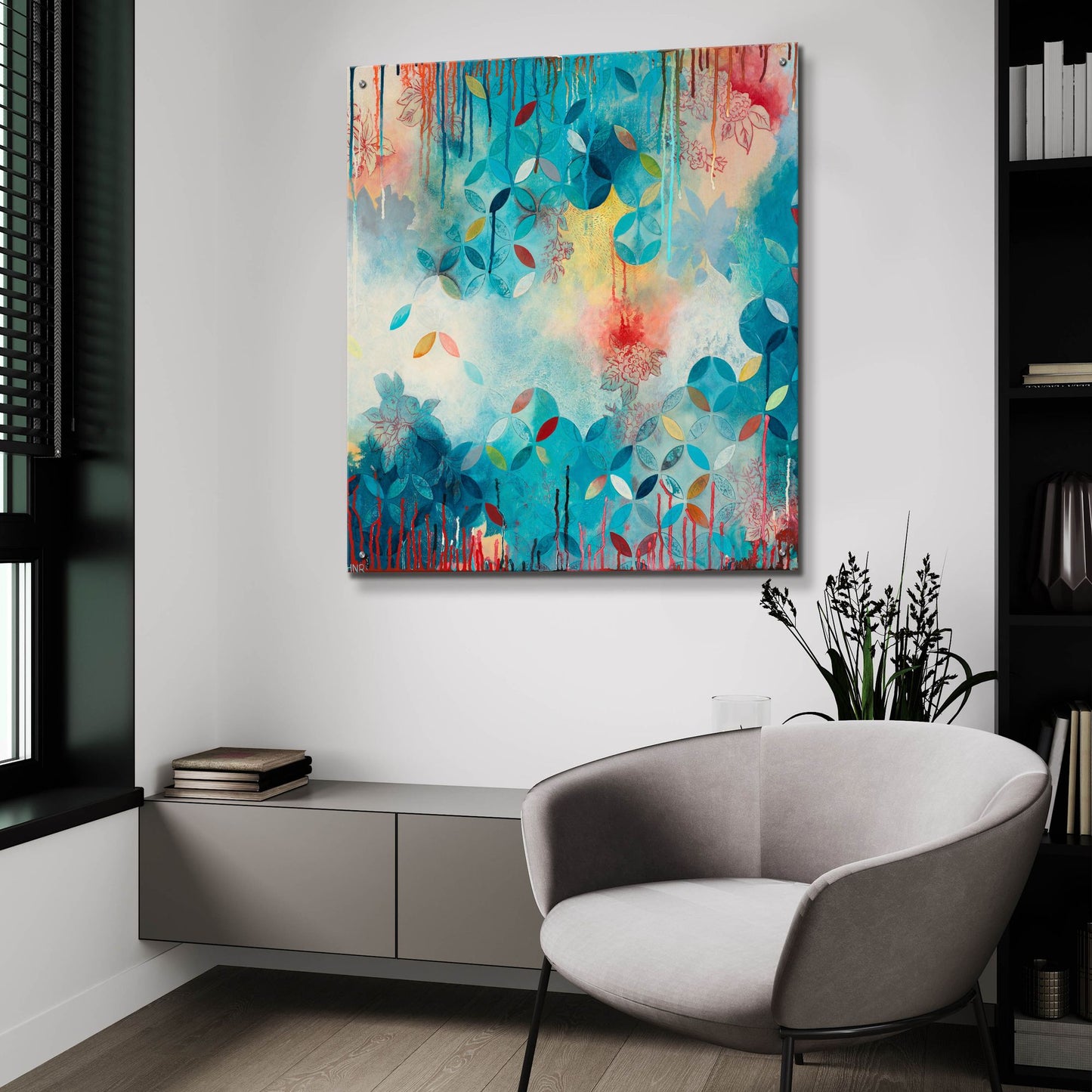 Epic Art ' Tranquil Eden 1' by Heather Noel Robinson, Acrylic Glass Wall Art,36x36