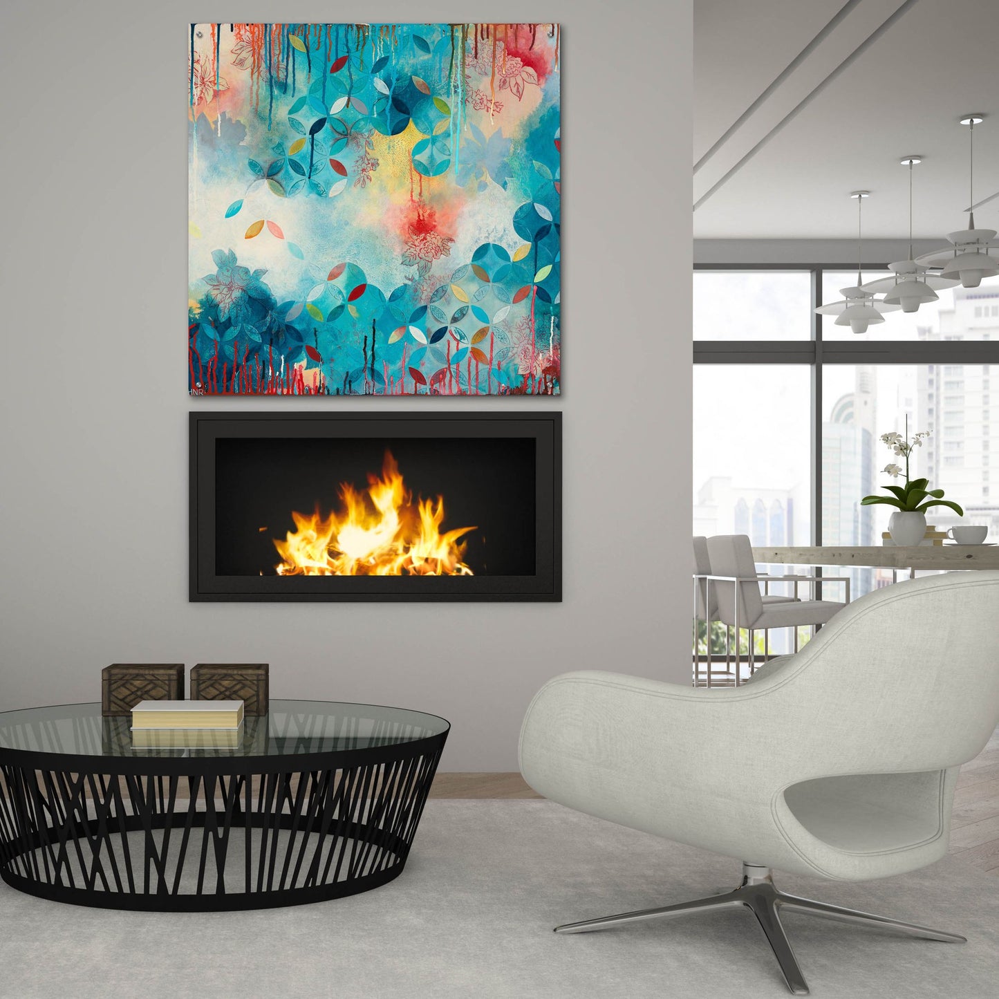 Epic Art ' Tranquil Eden 1' by Heather Noel Robinson, Acrylic Glass Wall Art,36x36