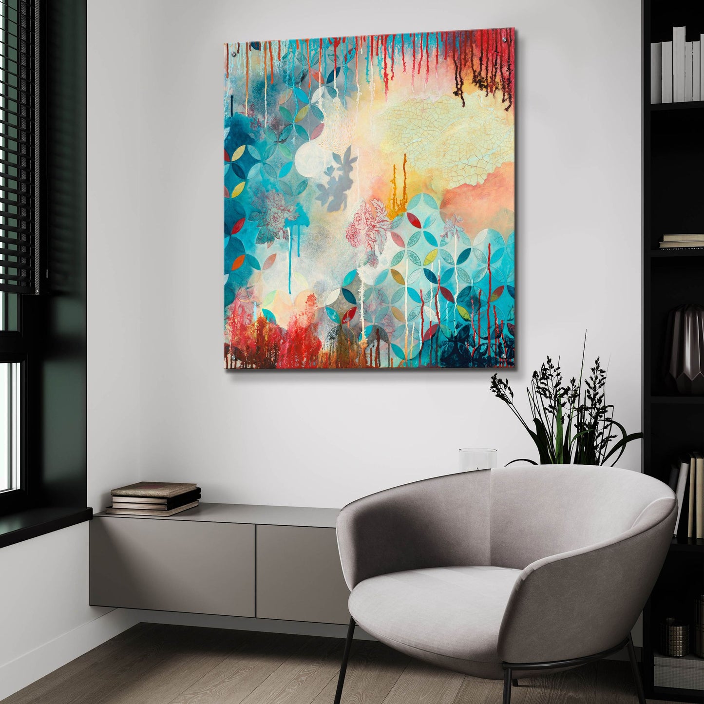 Epic Art ' Tranquil Eden 2' by Heather Noel Robinson, Acrylic Glass Wall Art,36x36