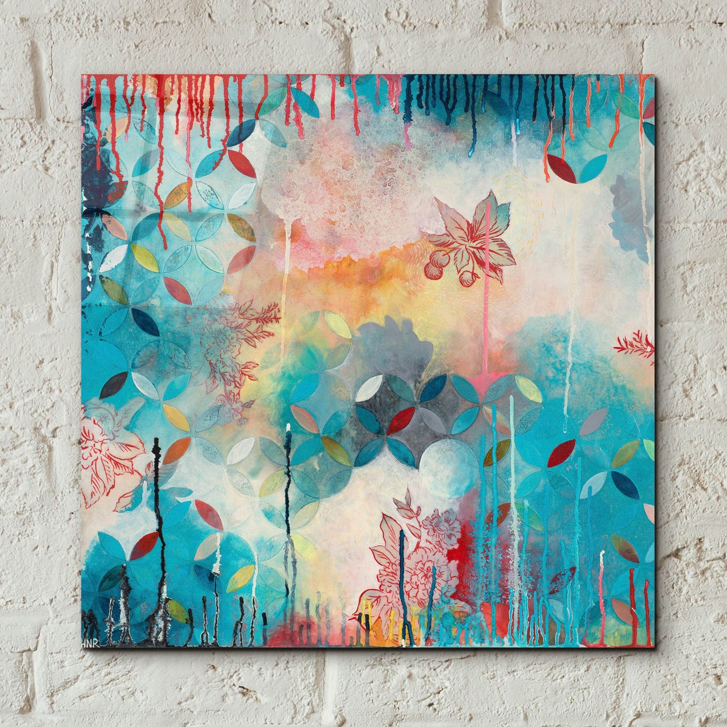 Epic Art ' Tranquil Eden 3' by Heather Noel Robinson, Acrylic Glass Wall Art,12x12