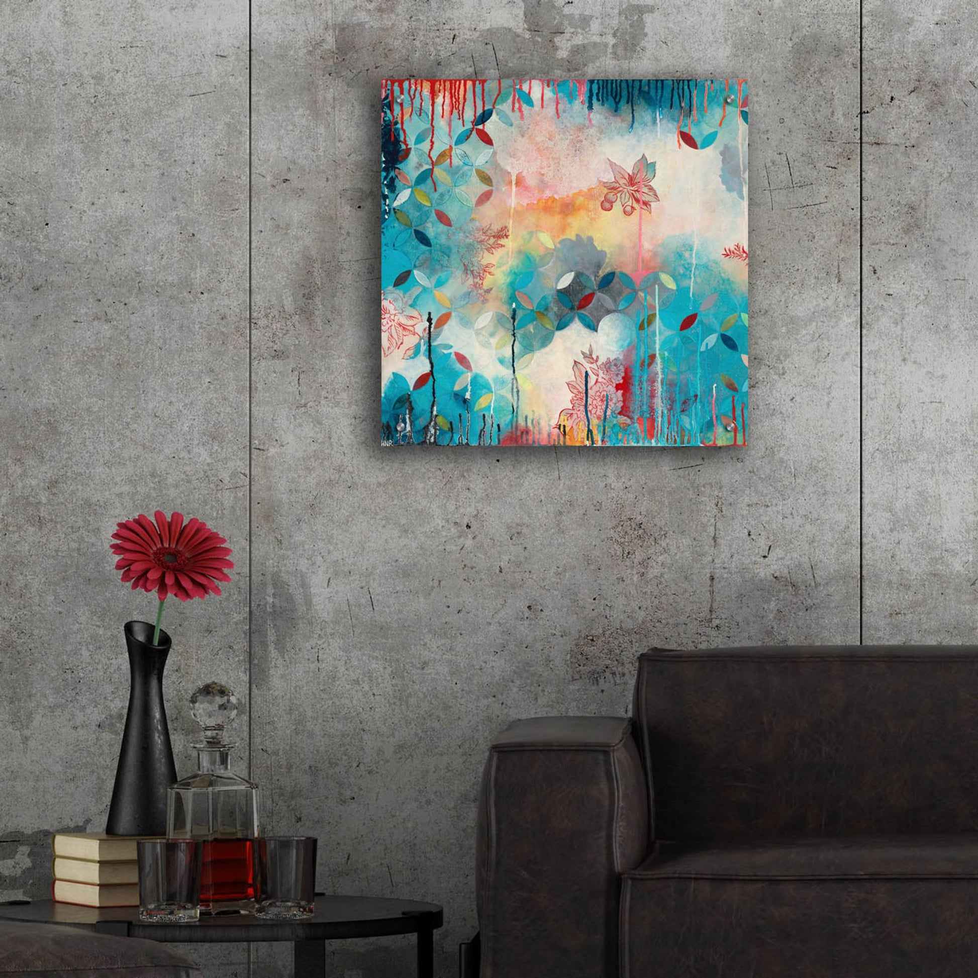 Epic Art ' Tranquil Eden 3' by Heather Noel Robinson, Acrylic Glass Wall Art,24x24