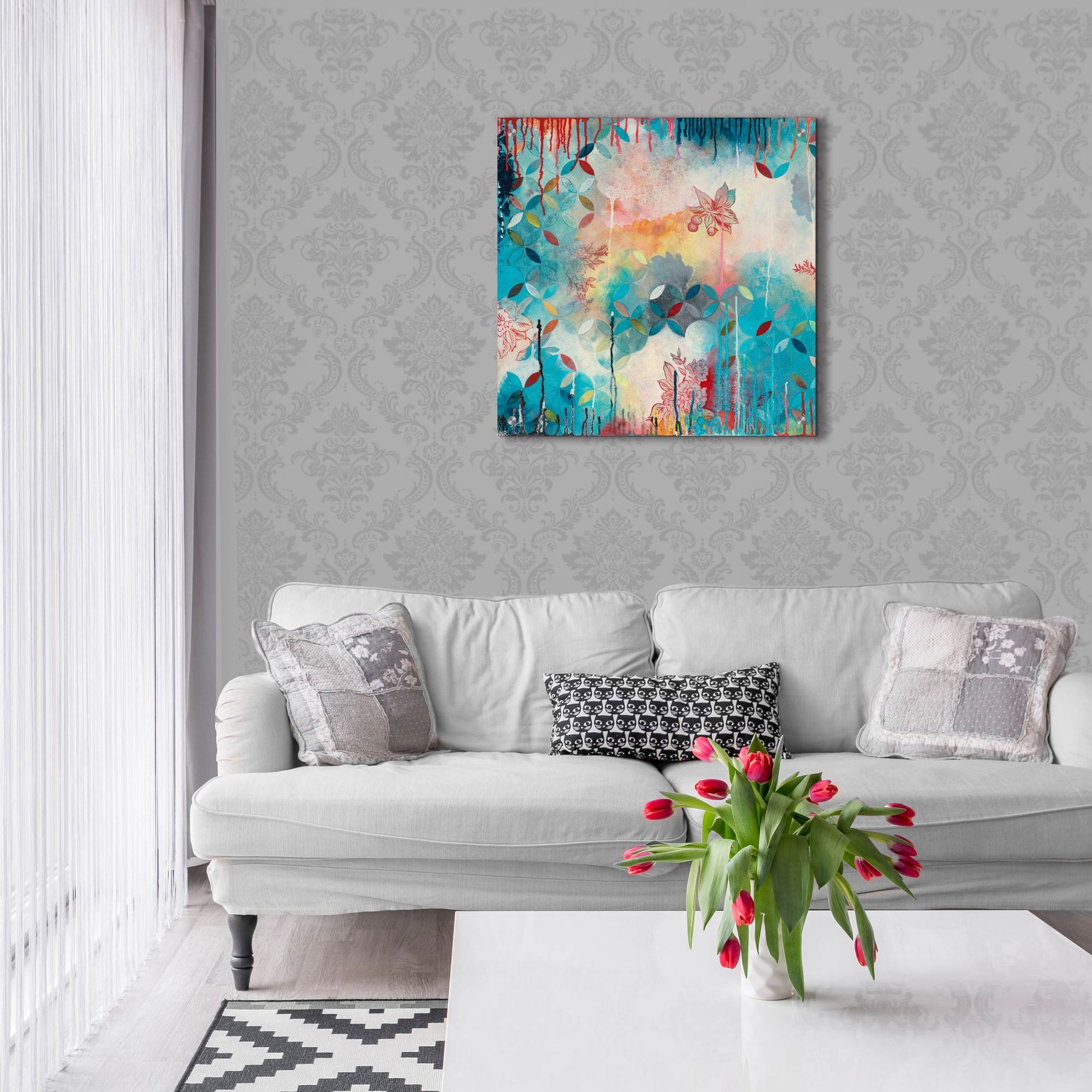 Epic Art ' Tranquil Eden 3' by Heather Noel Robinson, Acrylic Glass Wall Art,24x24