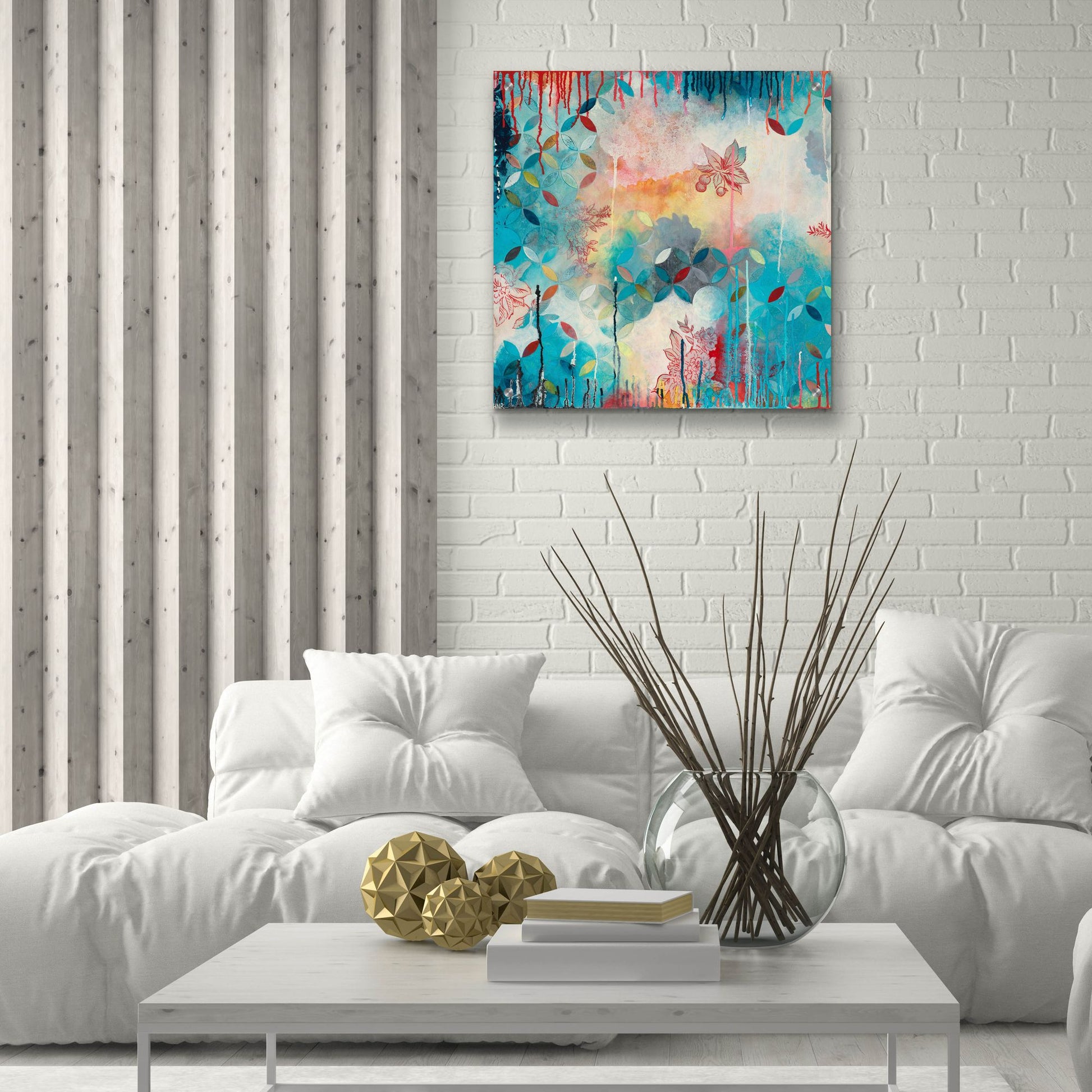 Epic Art ' Tranquil Eden 3' by Heather Noel Robinson, Acrylic Glass Wall Art,24x24