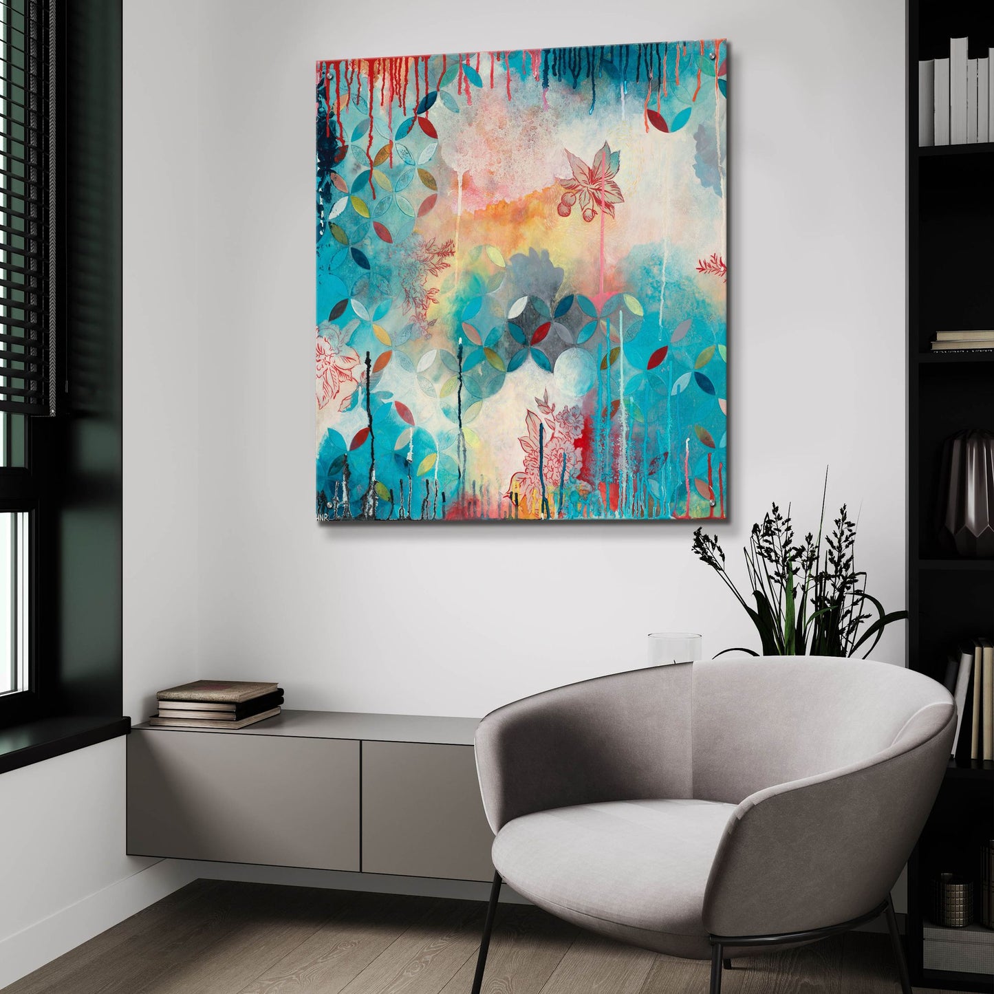 Epic Art ' Tranquil Eden 3' by Heather Noel Robinson, Acrylic Glass Wall Art,36x36