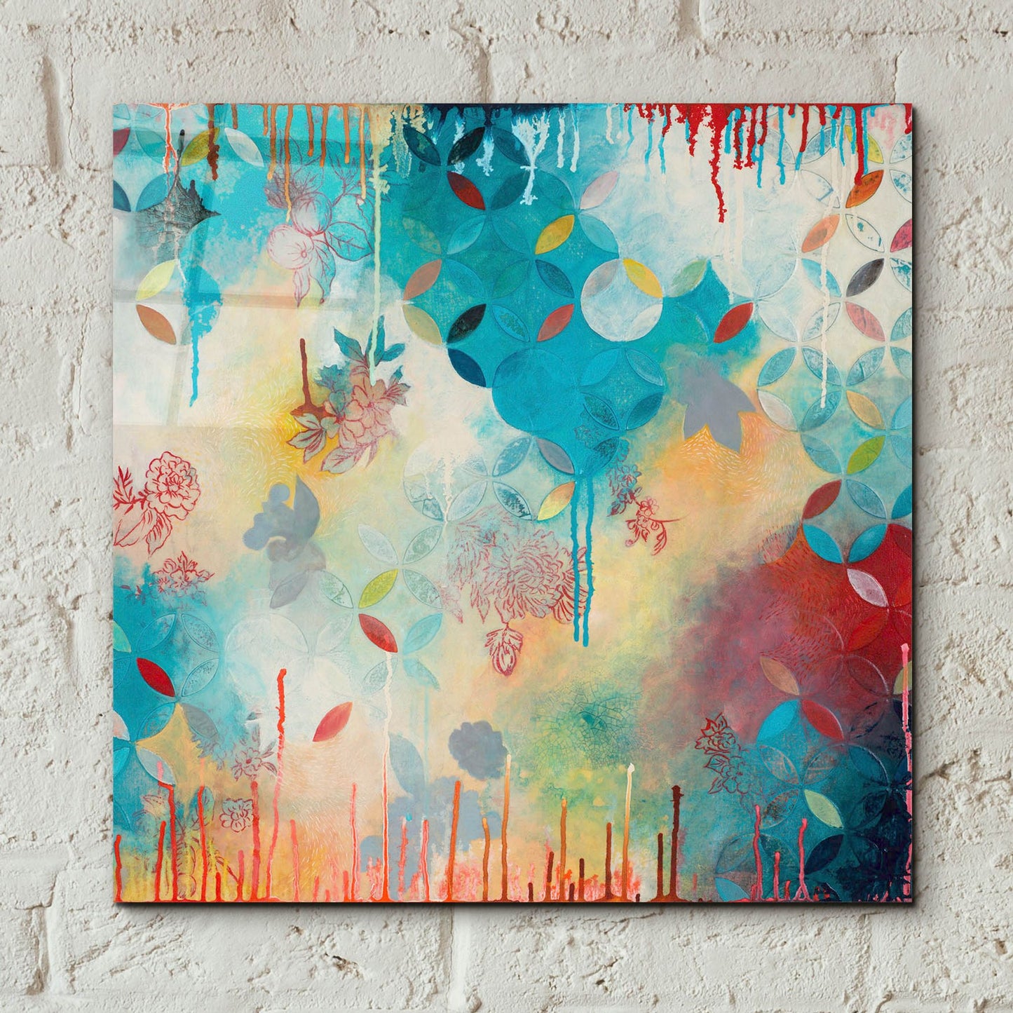 Epic Art ' Tranquil Eden 4' by Heather Noel Robinson, Acrylic Glass Wall Art,12x12