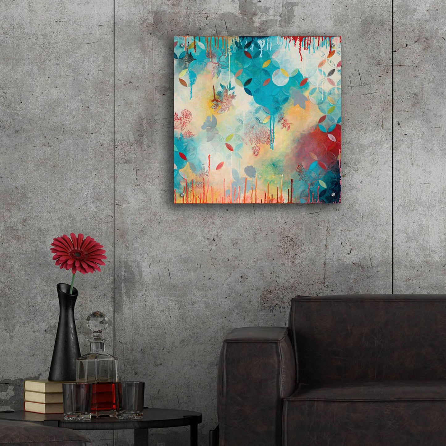 Epic Art ' Tranquil Eden 4' by Heather Noel Robinson, Acrylic Glass Wall Art,24x24