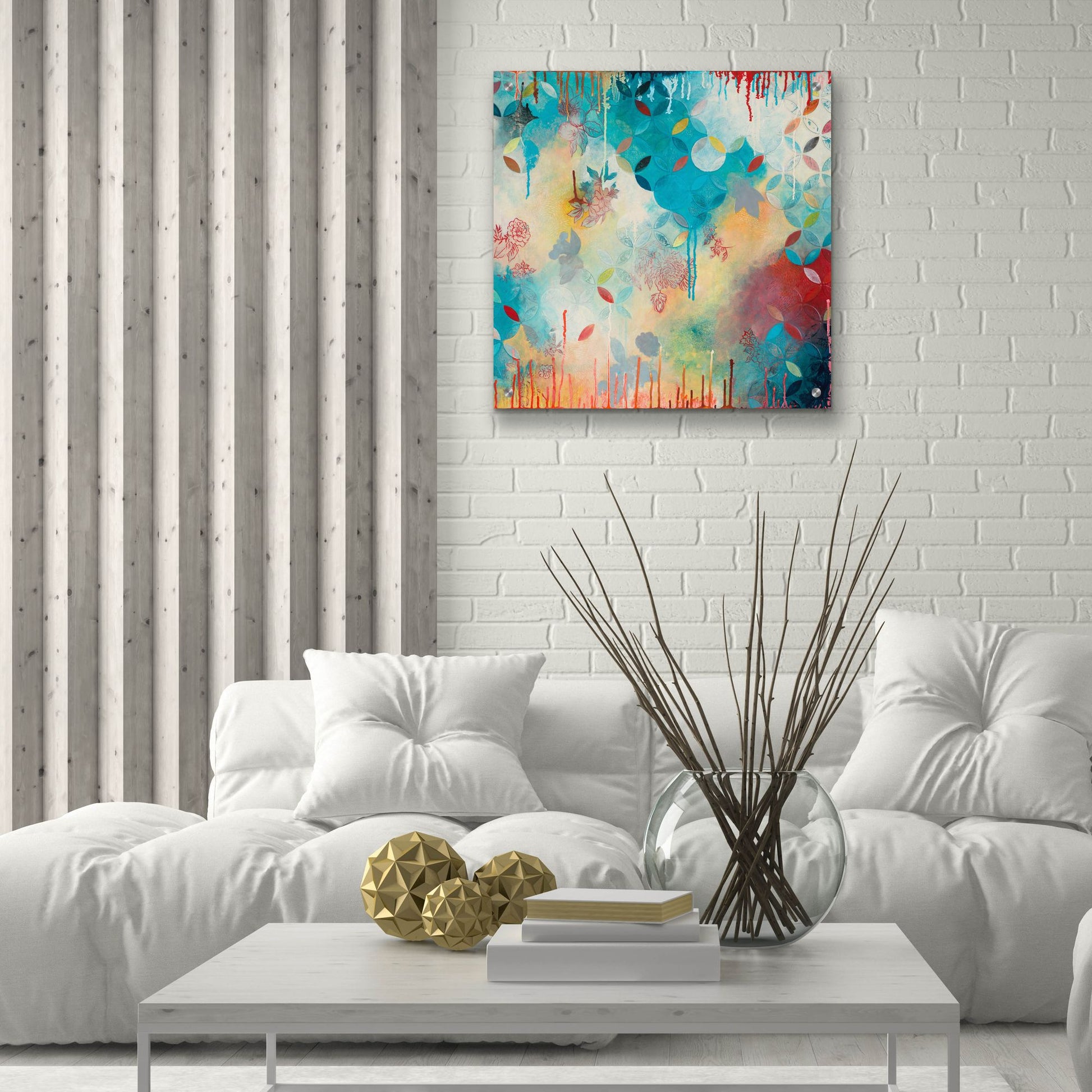 Epic Art ' Tranquil Eden 4' by Heather Noel Robinson, Acrylic Glass Wall Art,24x24