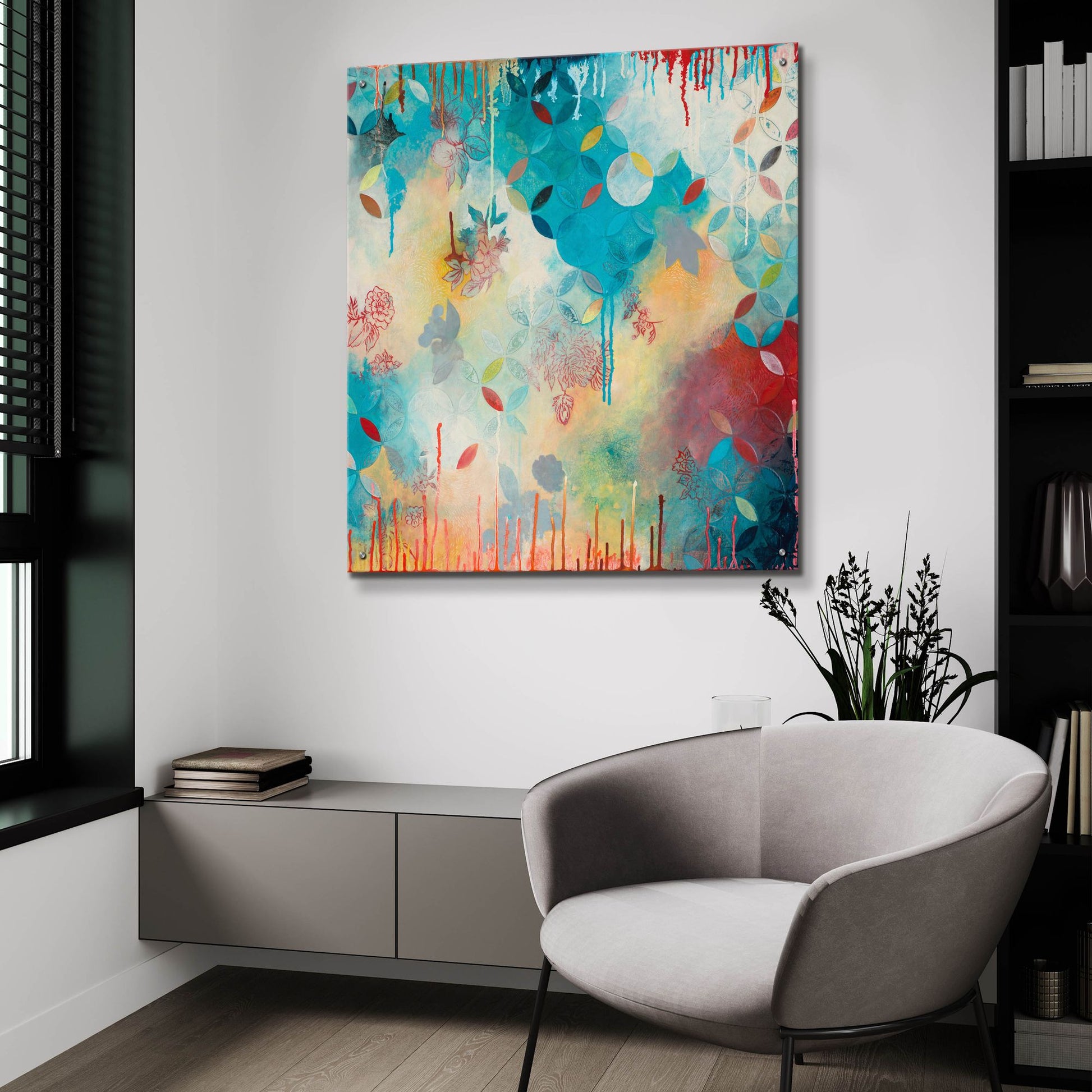 Epic Art ' Tranquil Eden 4' by Heather Noel Robinson, Acrylic Glass Wall Art,36x36