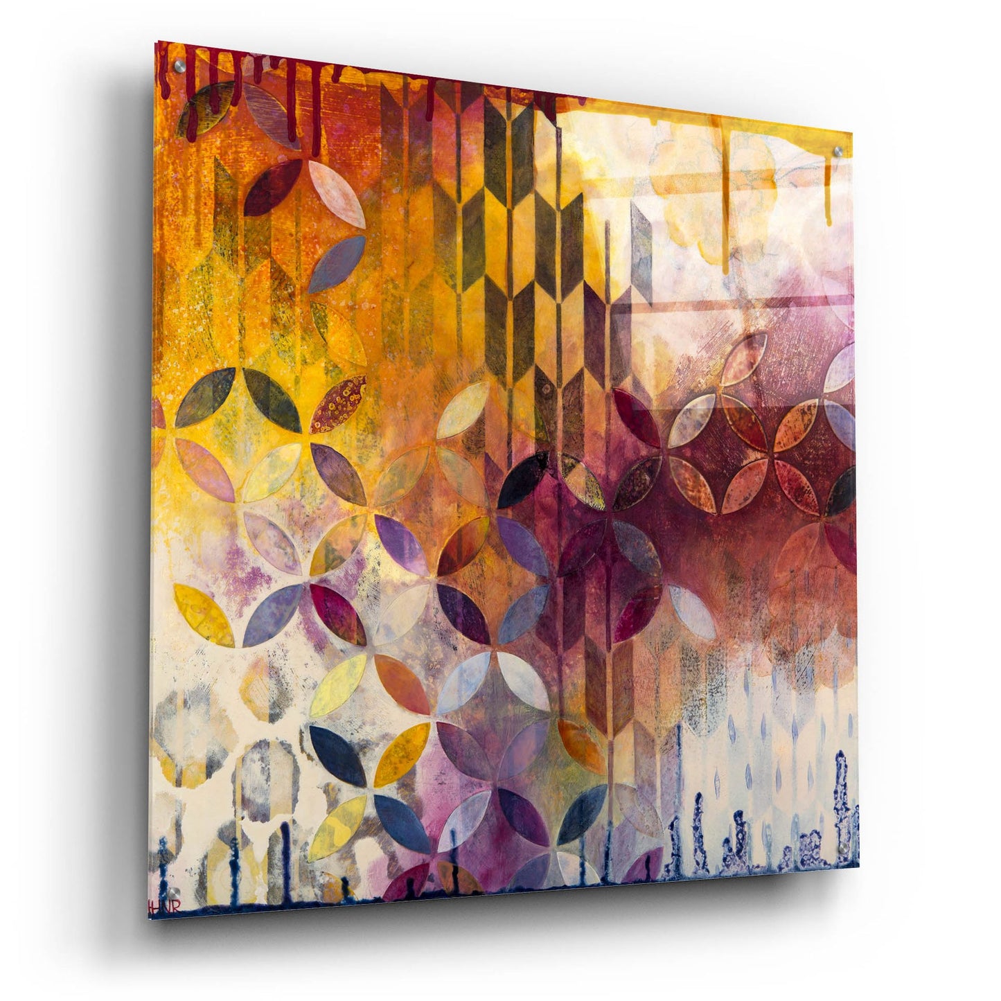 Epic Art ' Confidently' by Heather Noel Robinson, Acrylic Glass Wall Art,36x36