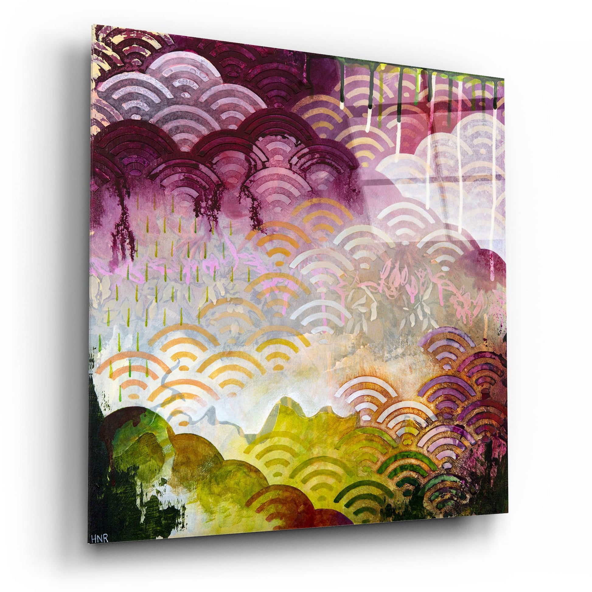 Epic Art ' Serenely' by Heather Noel Robinson, Acrylic Glass Wall Art,12x12