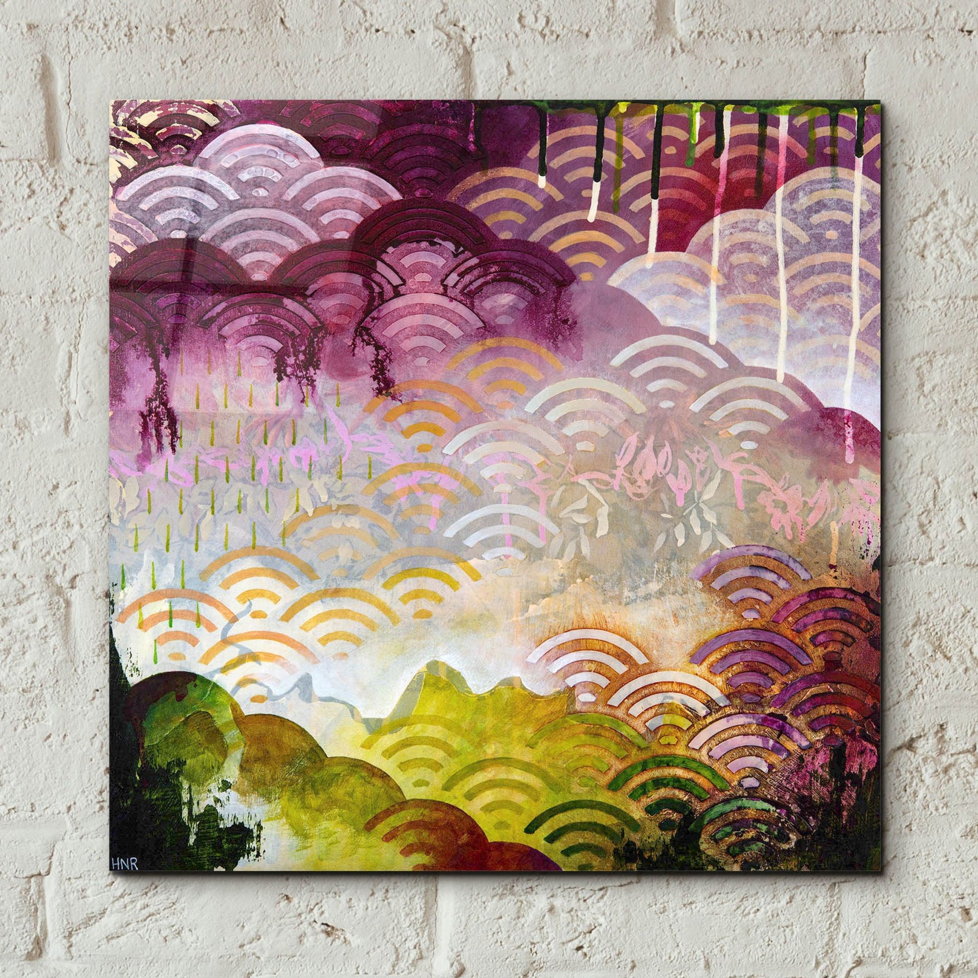 Epic Art ' Serenely' by Heather Noel Robinson, Acrylic Glass Wall Art,12x12