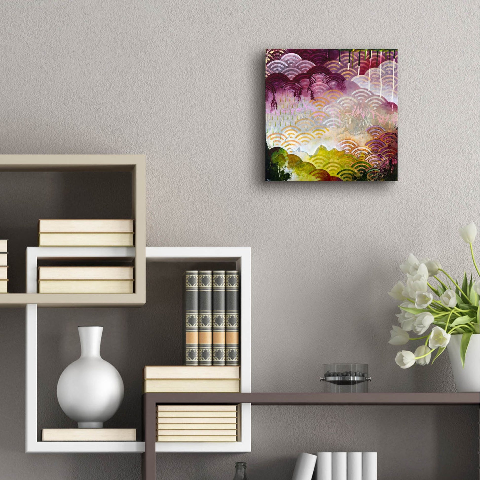 Epic Art ' Serenely' by Heather Noel Robinson, Acrylic Glass Wall Art,12x12