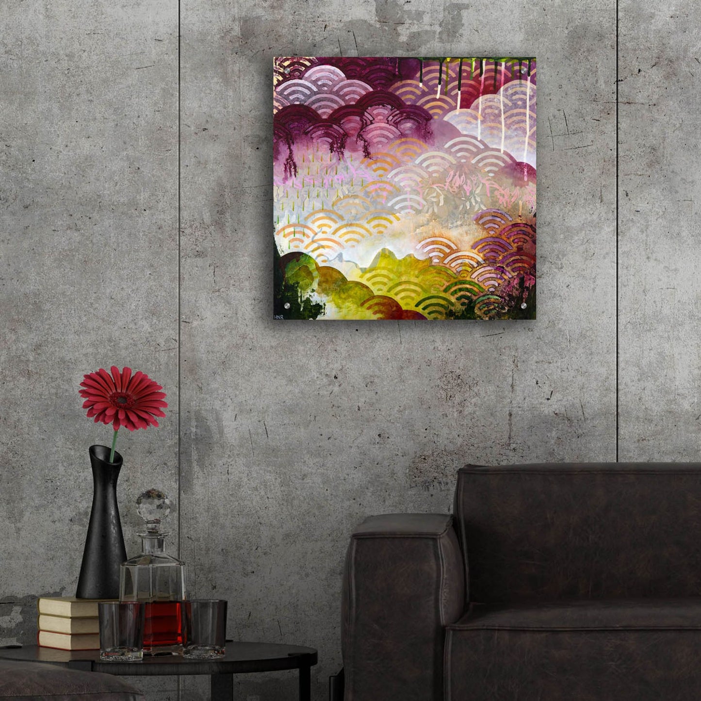 Epic Art ' Serenely' by Heather Noel Robinson, Acrylic Glass Wall Art,24x24