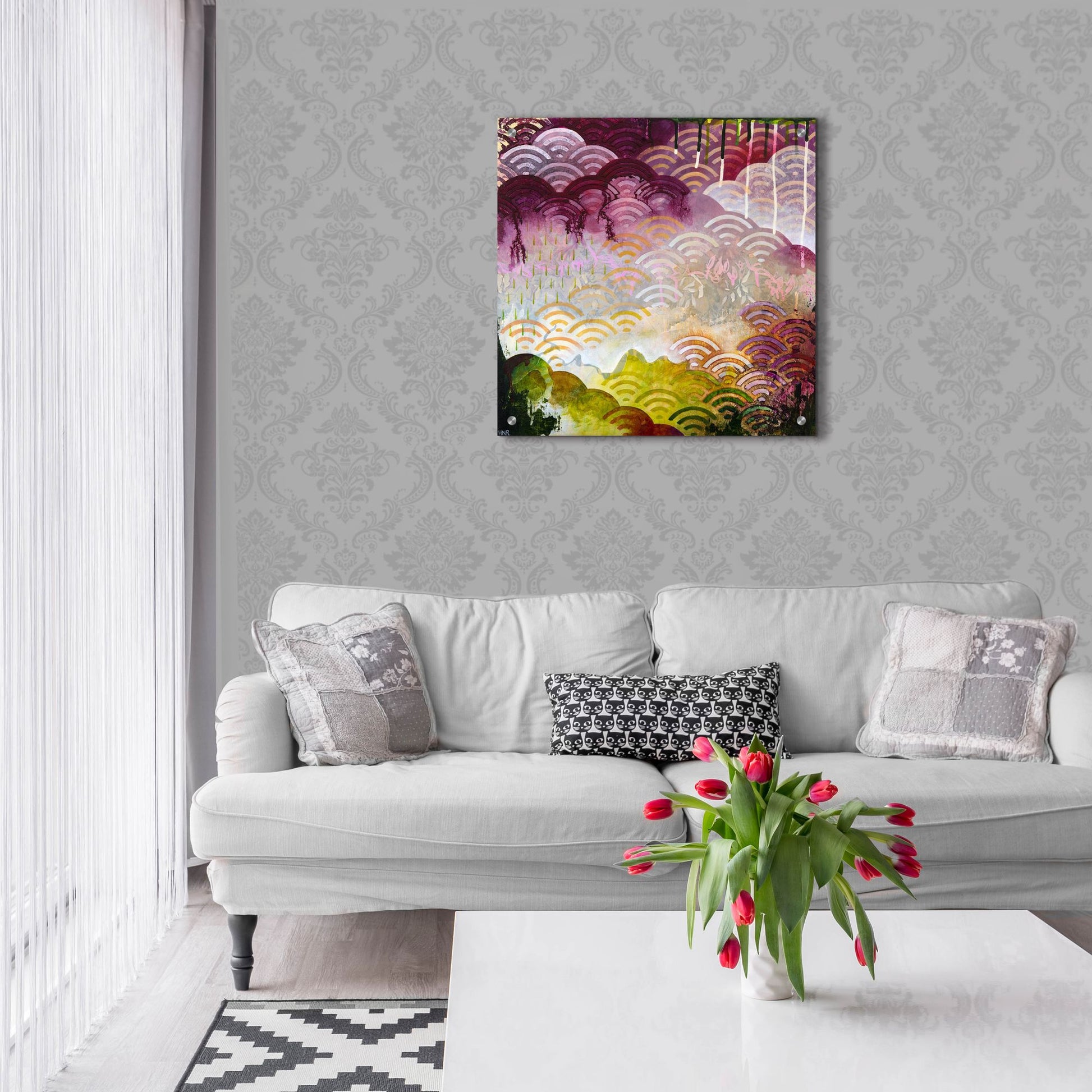 Epic Art ' Serenely' by Heather Noel Robinson, Acrylic Glass Wall Art,24x24