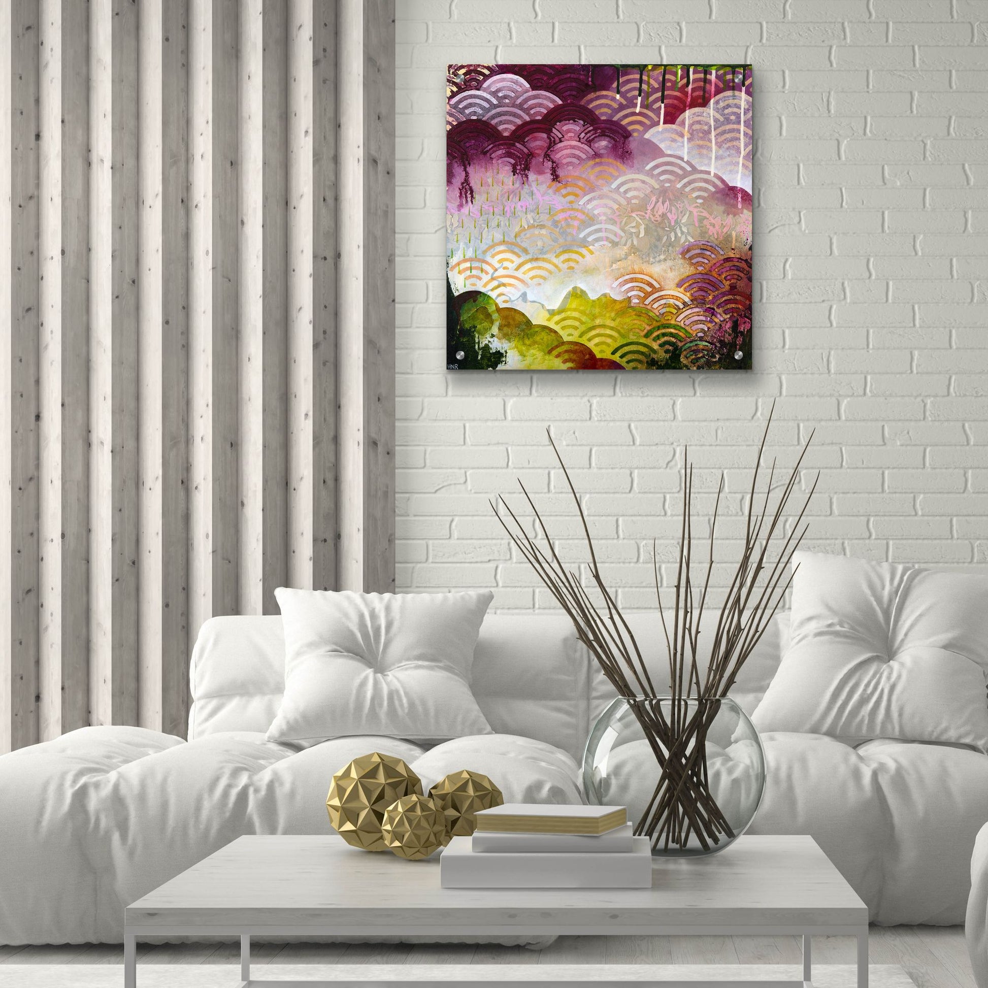 Epic Art ' Serenely' by Heather Noel Robinson, Acrylic Glass Wall Art,24x24