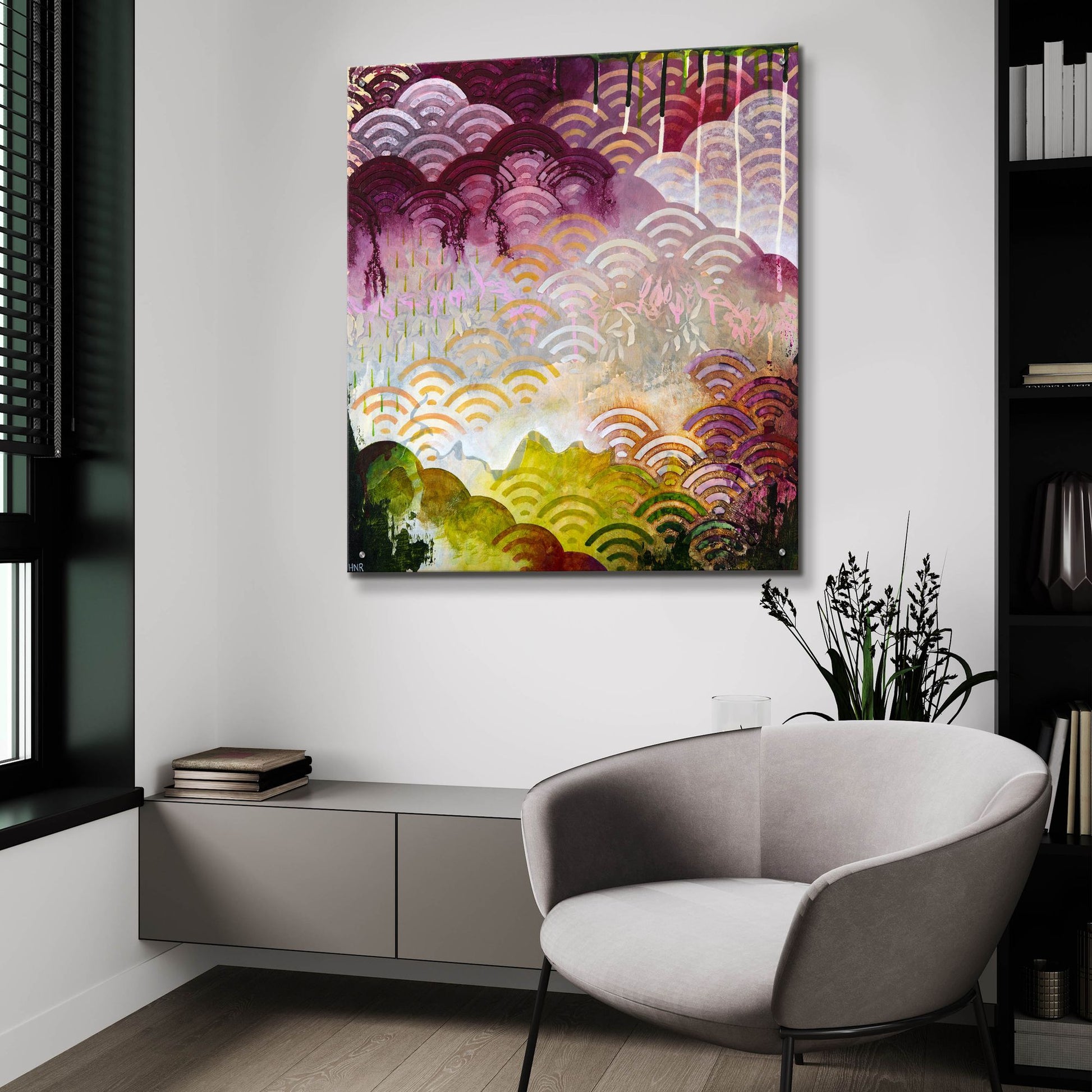 Epic Art ' Serenely' by Heather Noel Robinson, Acrylic Glass Wall Art,36x36