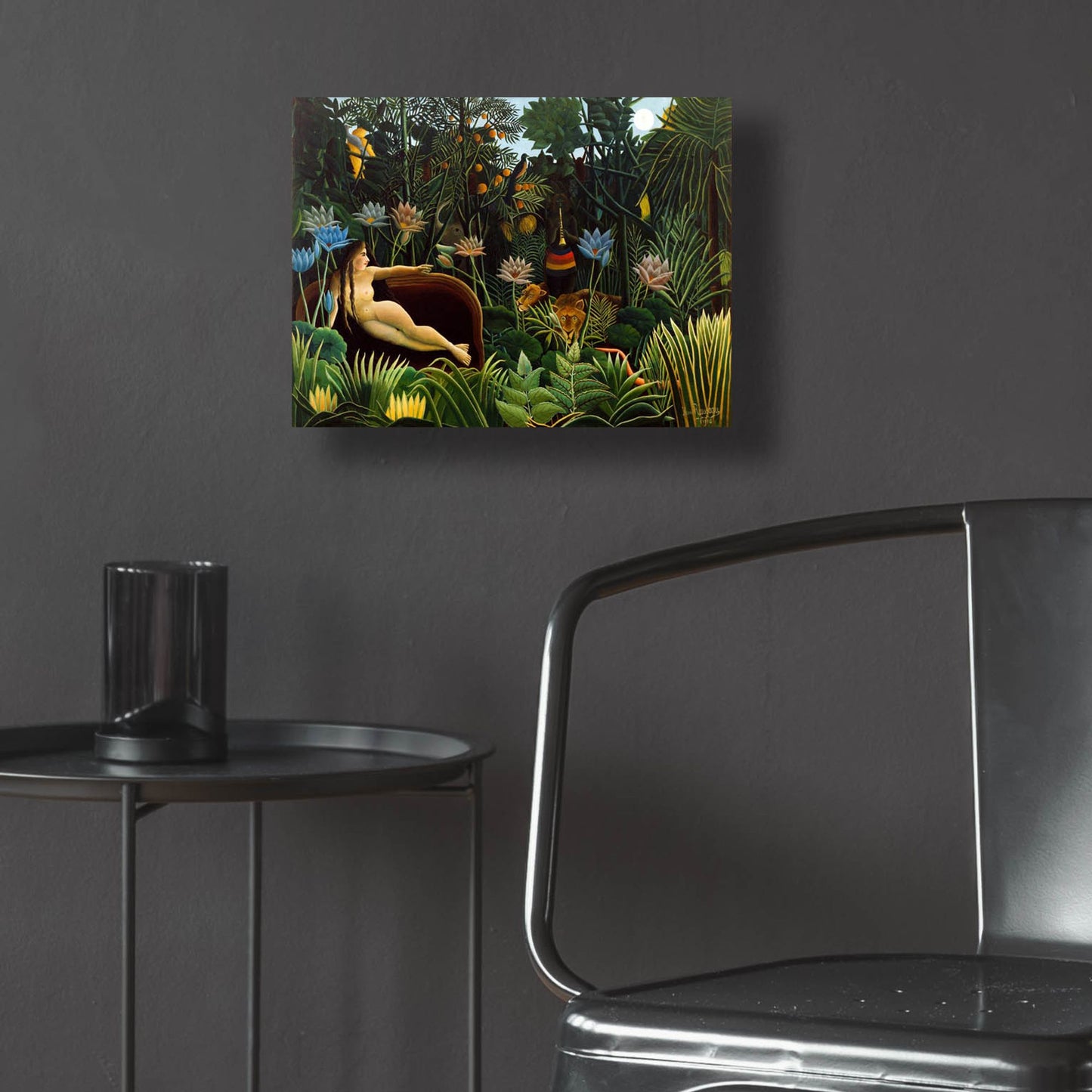 Epic Art ' The Dream, 1910' by Henri Rousseau, Acrylic Glass Wall Art,16x12