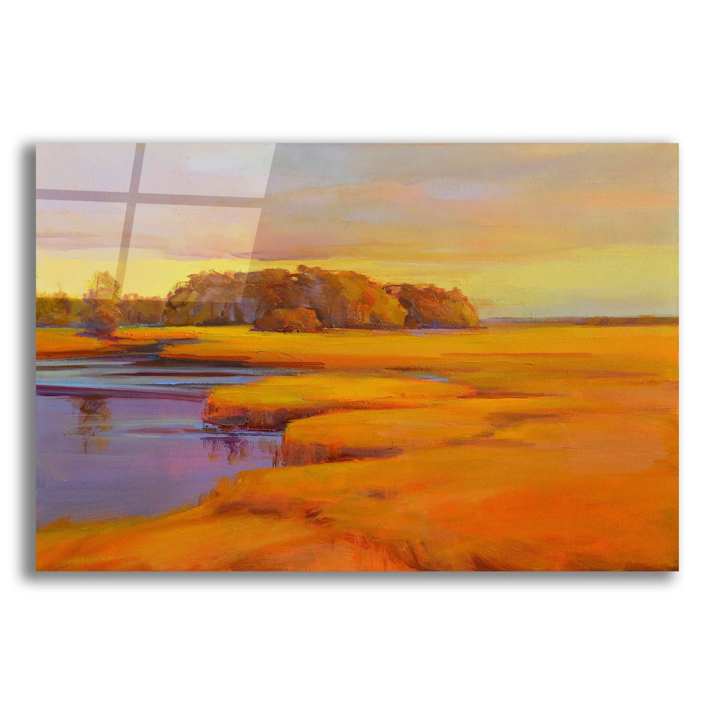 Epic Art ' Autumn Marsh' by Holly Ready, Acrylic Glass Wall Art,24x16